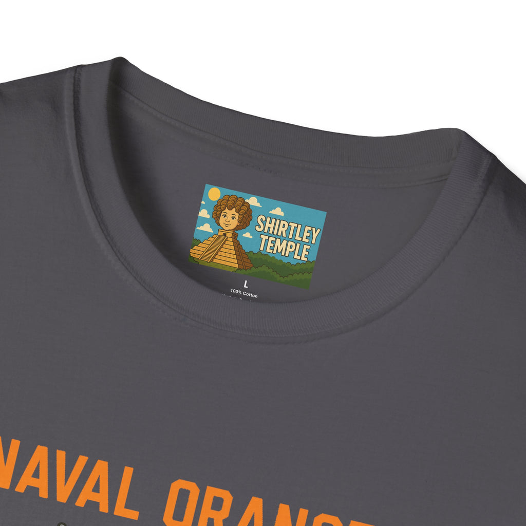 Naval Oranges Unisex Softstyle T-Shirt, Funny Shirt Parody Wordplay Mashup, Navy People Comedy Pun Punny, Navel Oranges Tee, Citrus Humor