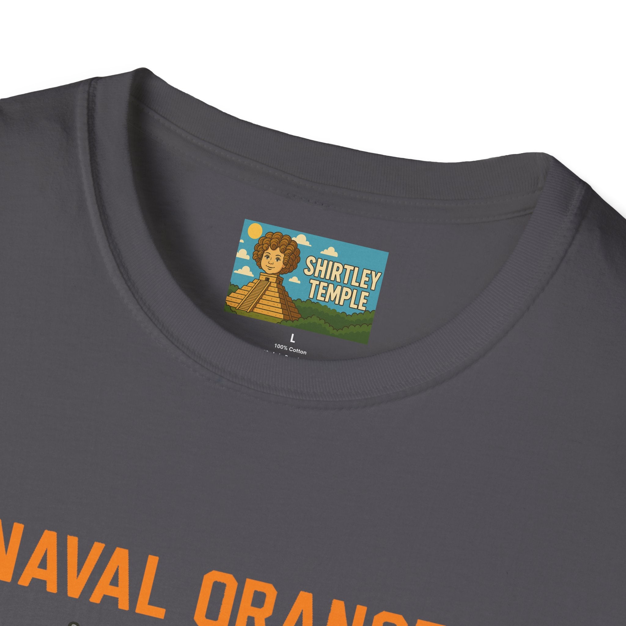 Naval Oranges Unisex Softstyle T-Shirt, Funny Shirt Parody Wordplay Mashup, Navy People Comedy Pun Punny, Navel Oranges Tee, Citrus Humor