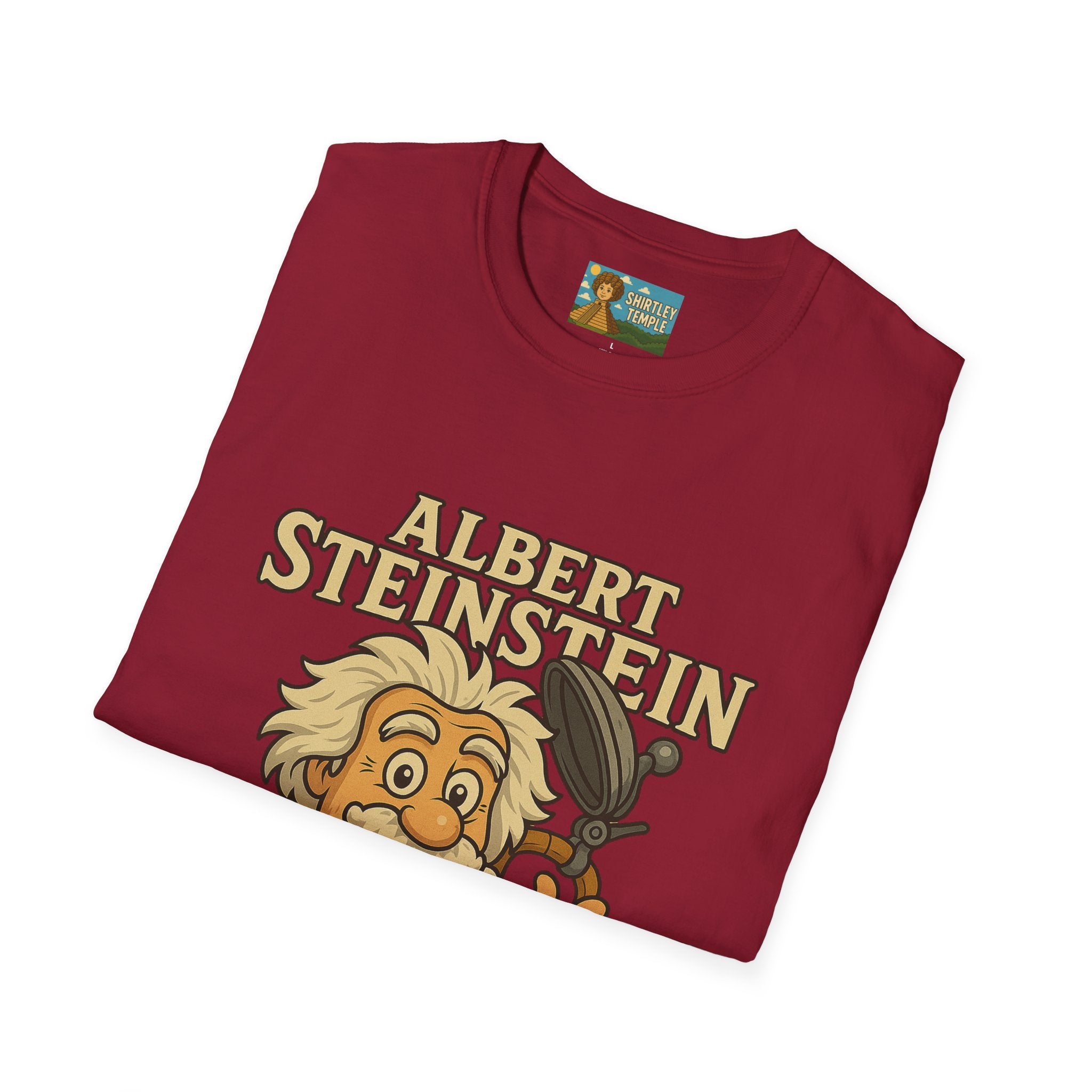 Albert Steinstein Unisex T-Shirt, Pun Beer Stein Science Tee, Gift for Nerds, Math Teacher Shirt, Physics Student Apparel