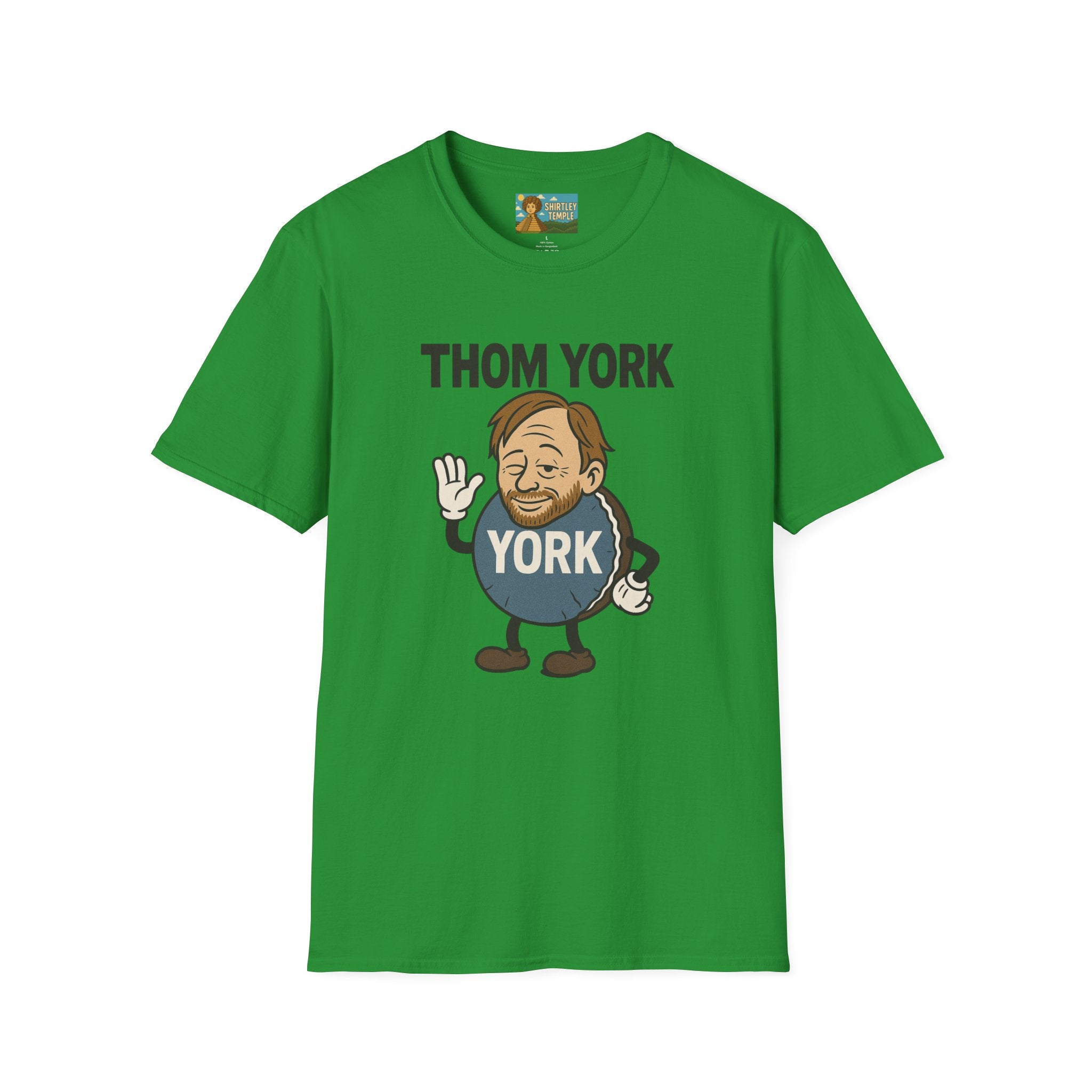 Thom York Peppermint Patty T-Shirt, Radiohead Musician Gift, Alternative Rock Tee, Funny Singer Shirt, Softstyle Unisex Top