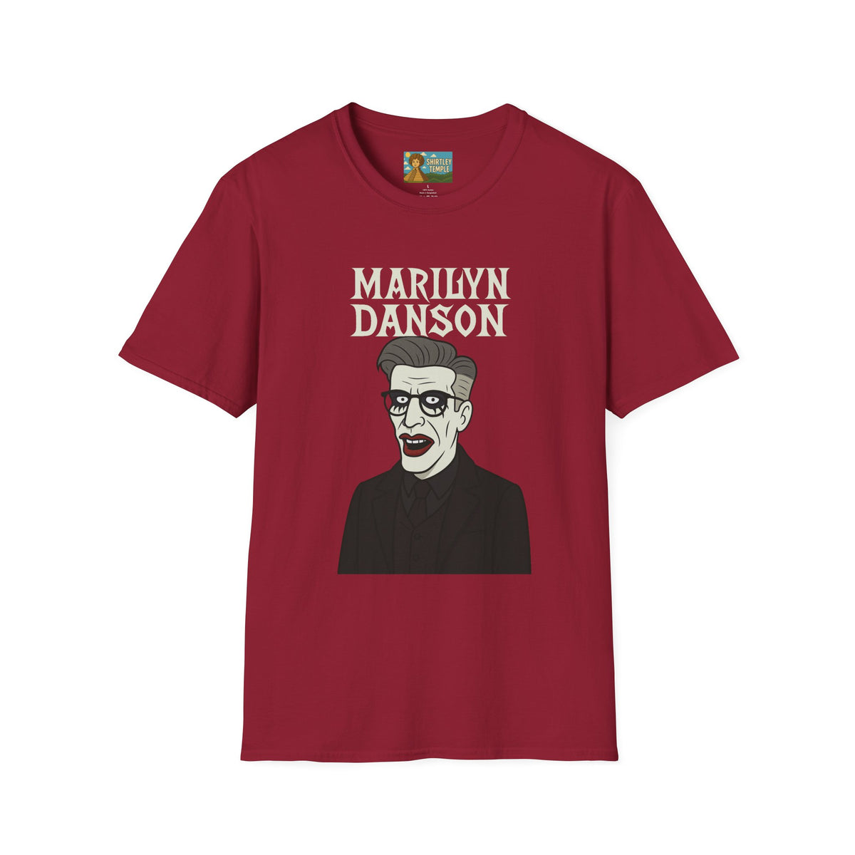 Marilyn Danson Funny Shirt, Mashup Tribute Tee, Parody Comedy Gift, Unisex Softstyle T-Shirt, Marilyn Manson Ted Danson