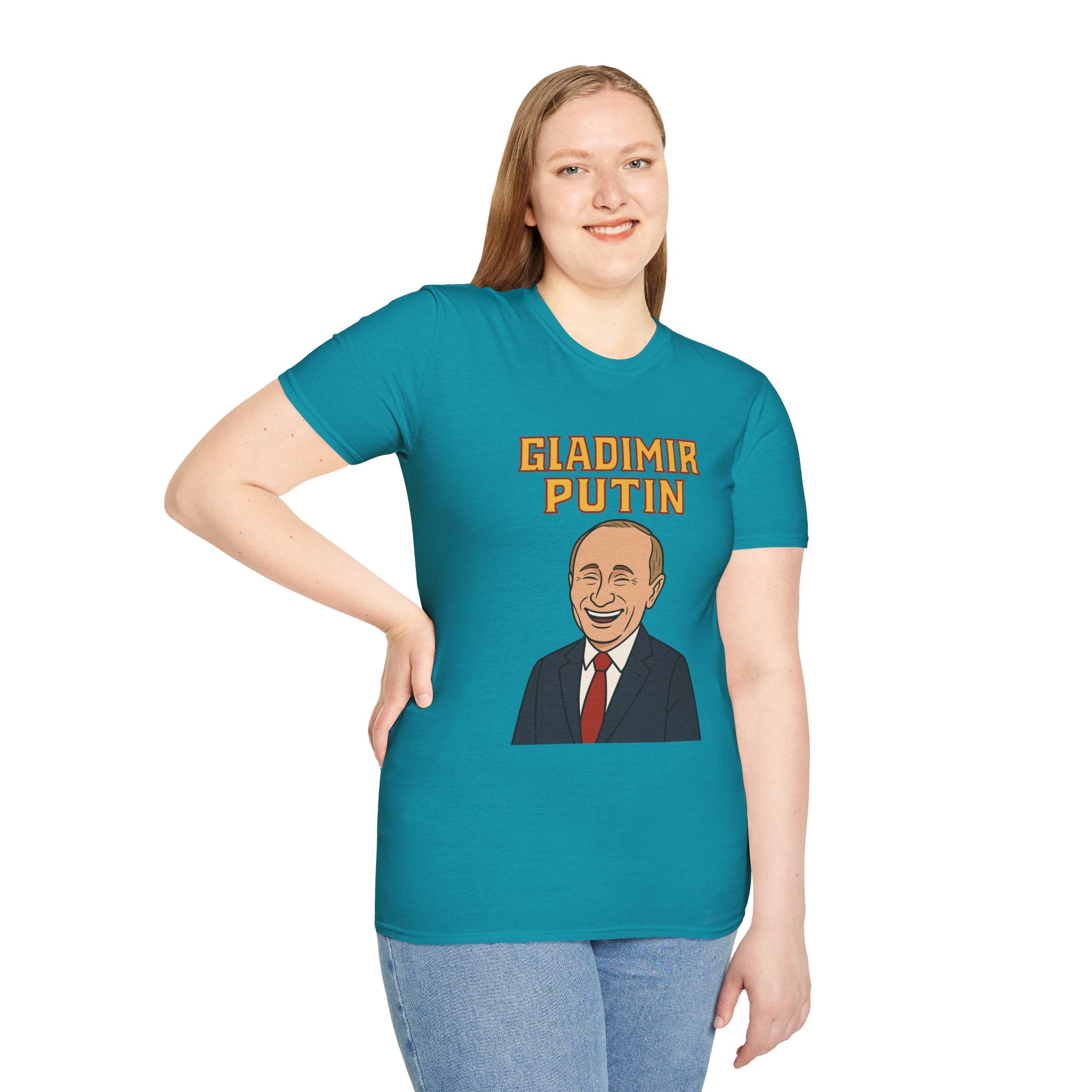 Gladimir Putin funny shirt wordplay vladimir putin being glad