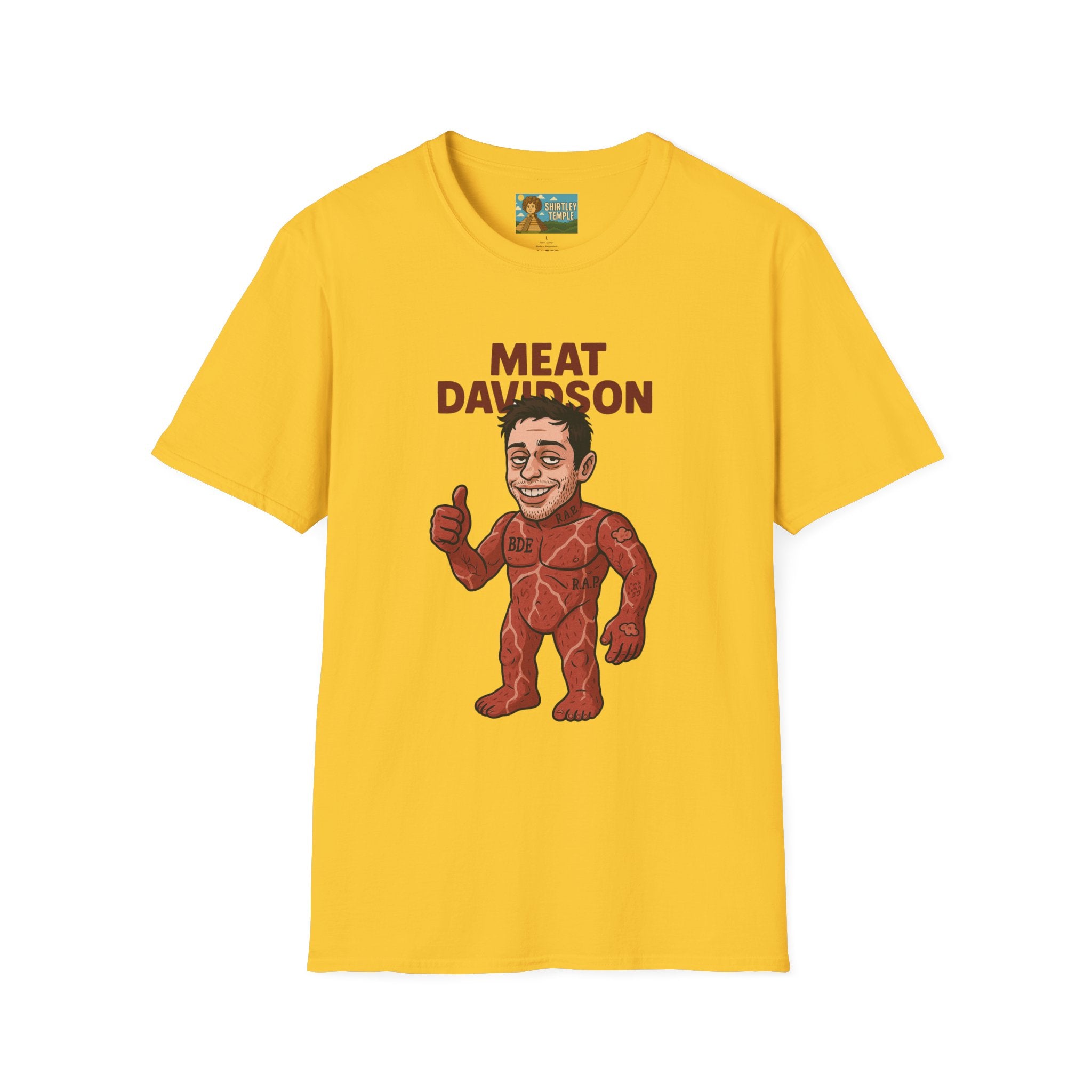 Meat Davidson Funny T-Shirt, Pete Davidson Parody Shirt, Comedian Mashup Tee, Unisex Humor Top, Comedy Fan Gift