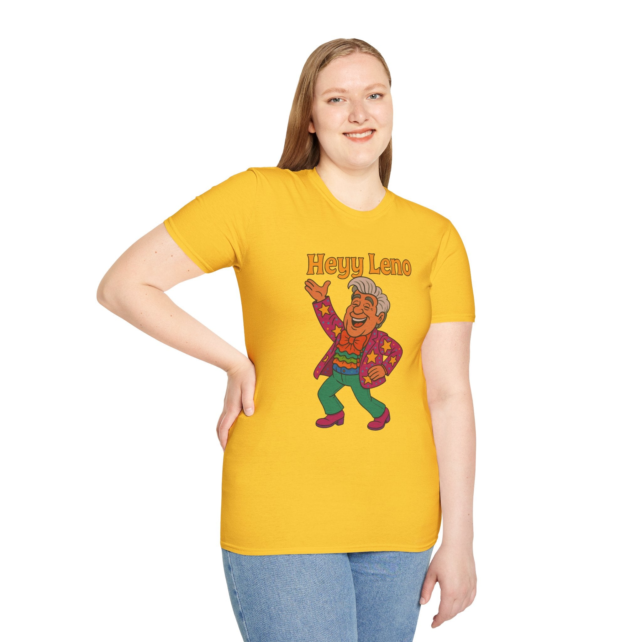 Heyy Leno funny shirt Jay leno parody tribute with extra flair
