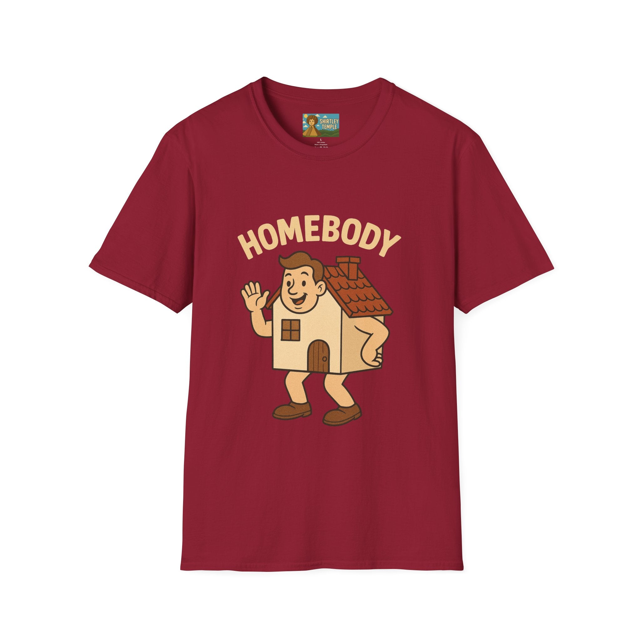 Homebody funny shirt wordplay pun literal home for a body