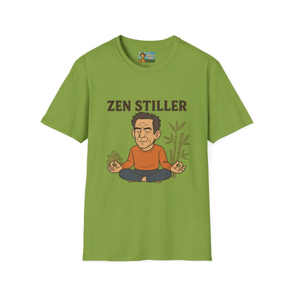 Zen Stiller Softstyle T-Shirt, Ben Tribute Actor Wordplay Tee, Laugh Gift Idea