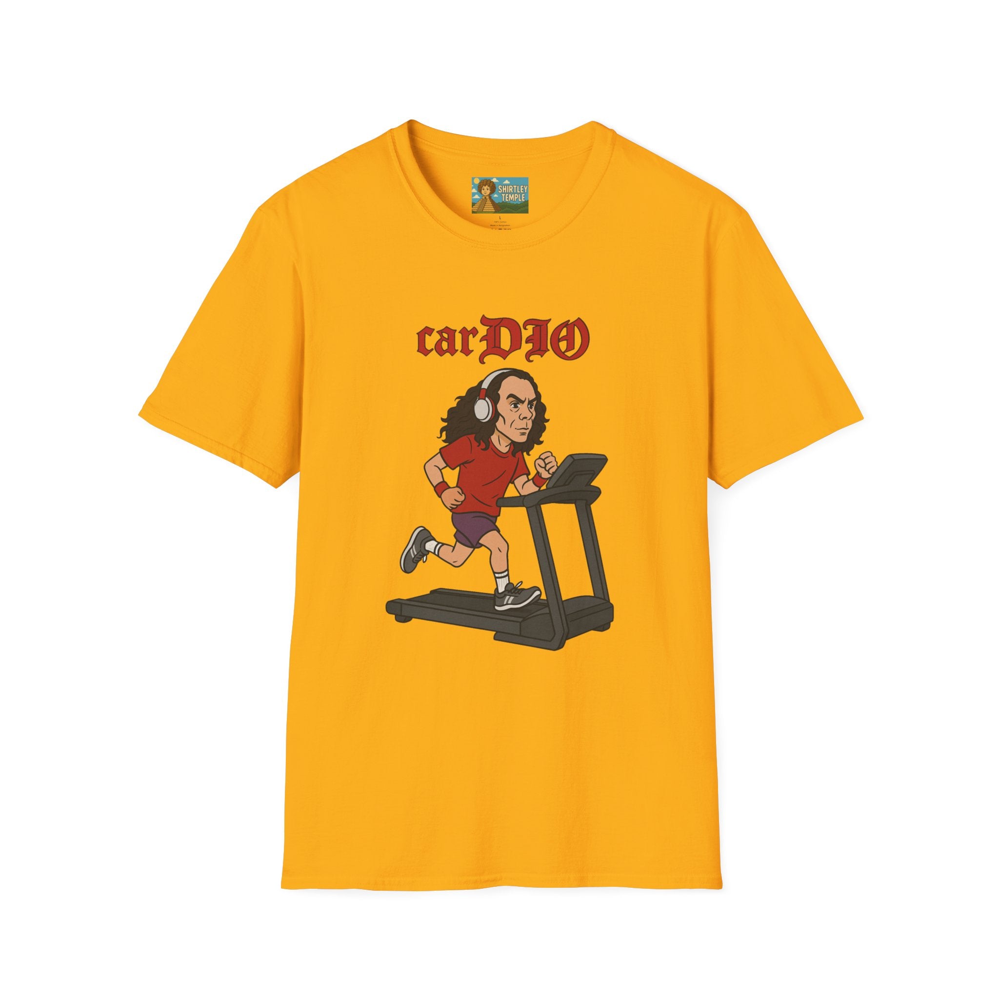 CarDIO funny Parody Unisex T-Shirt, Workout Apparel, Comedy Tribute Tee, Dio Treadmill Shirt, Gym Humor Top