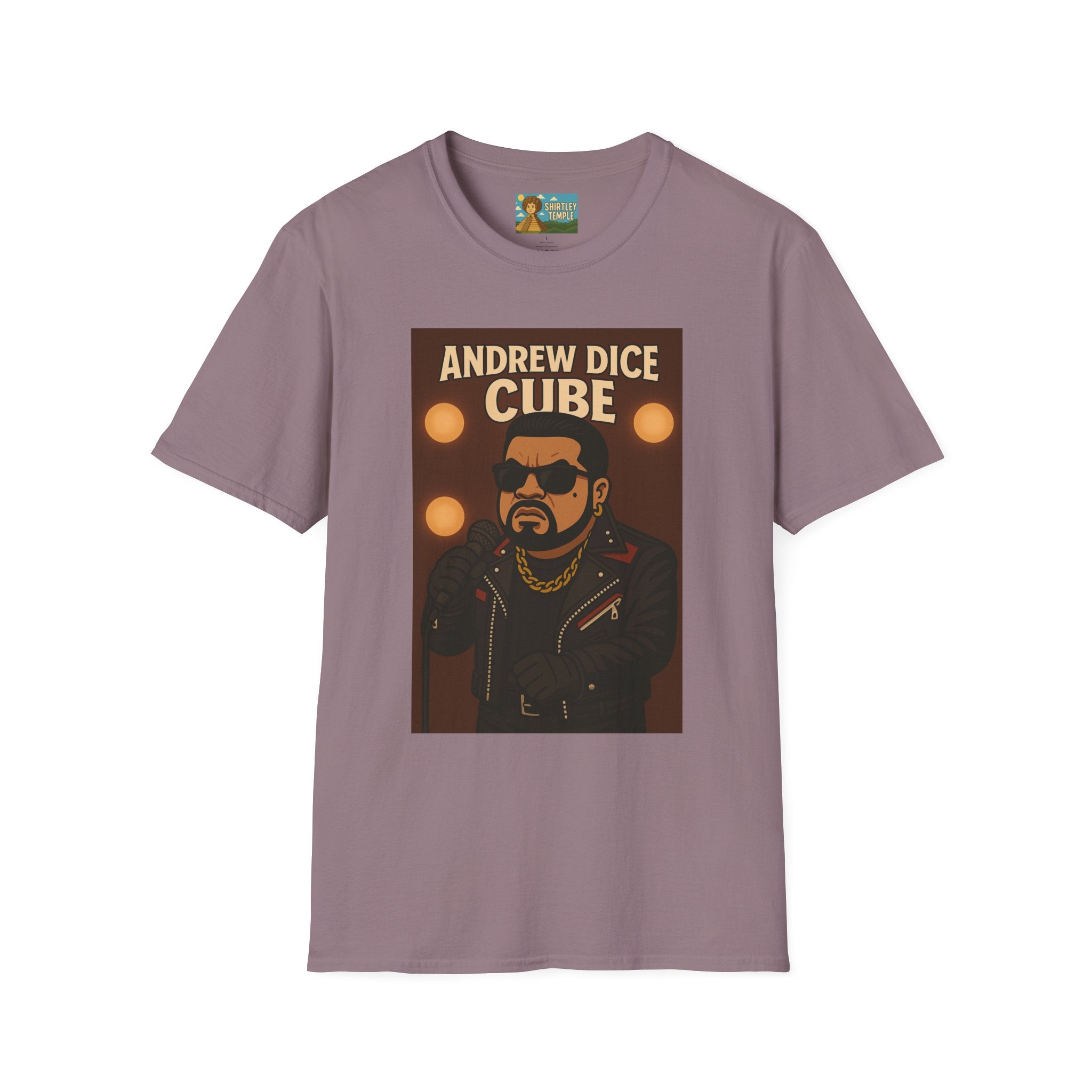 Andrew Dice Cube funny mashup Comedian T-Shirt, Humorous Wordplay Tee, Unisex Softstyle Top