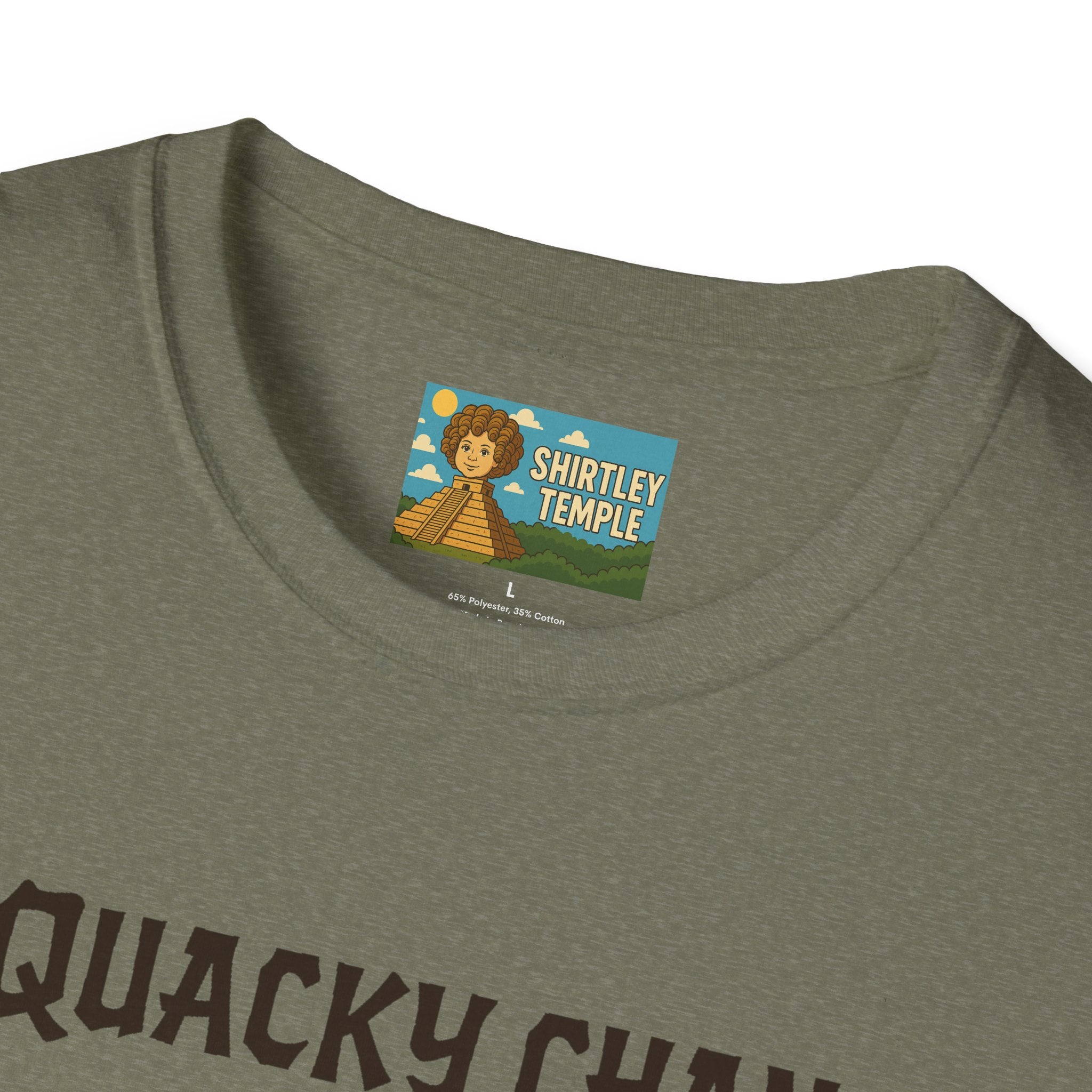 Quacky Chan Funny T-Shirt, Jackie Chan Duck Mashup Tee, Martial Arts Quack Movie Star Shirt, Comedy Parody Apparel, Unisex Softstyle Top