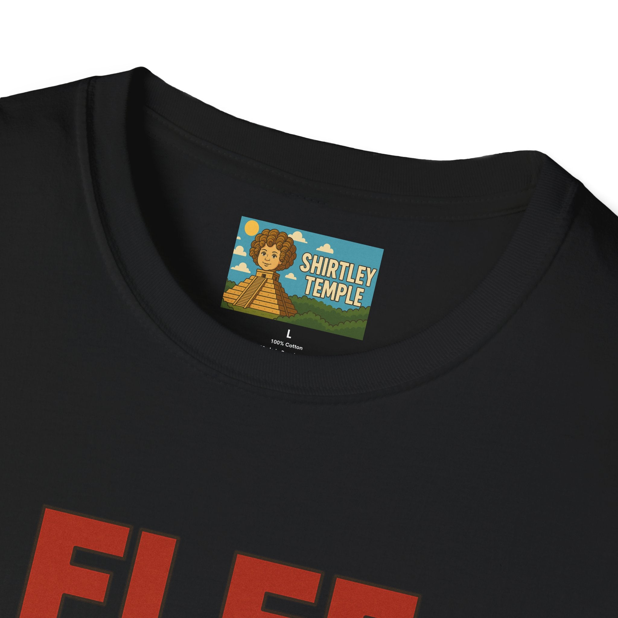 Flee funny shirt pun wordplay Flea red hot chili peppers running away fleeing