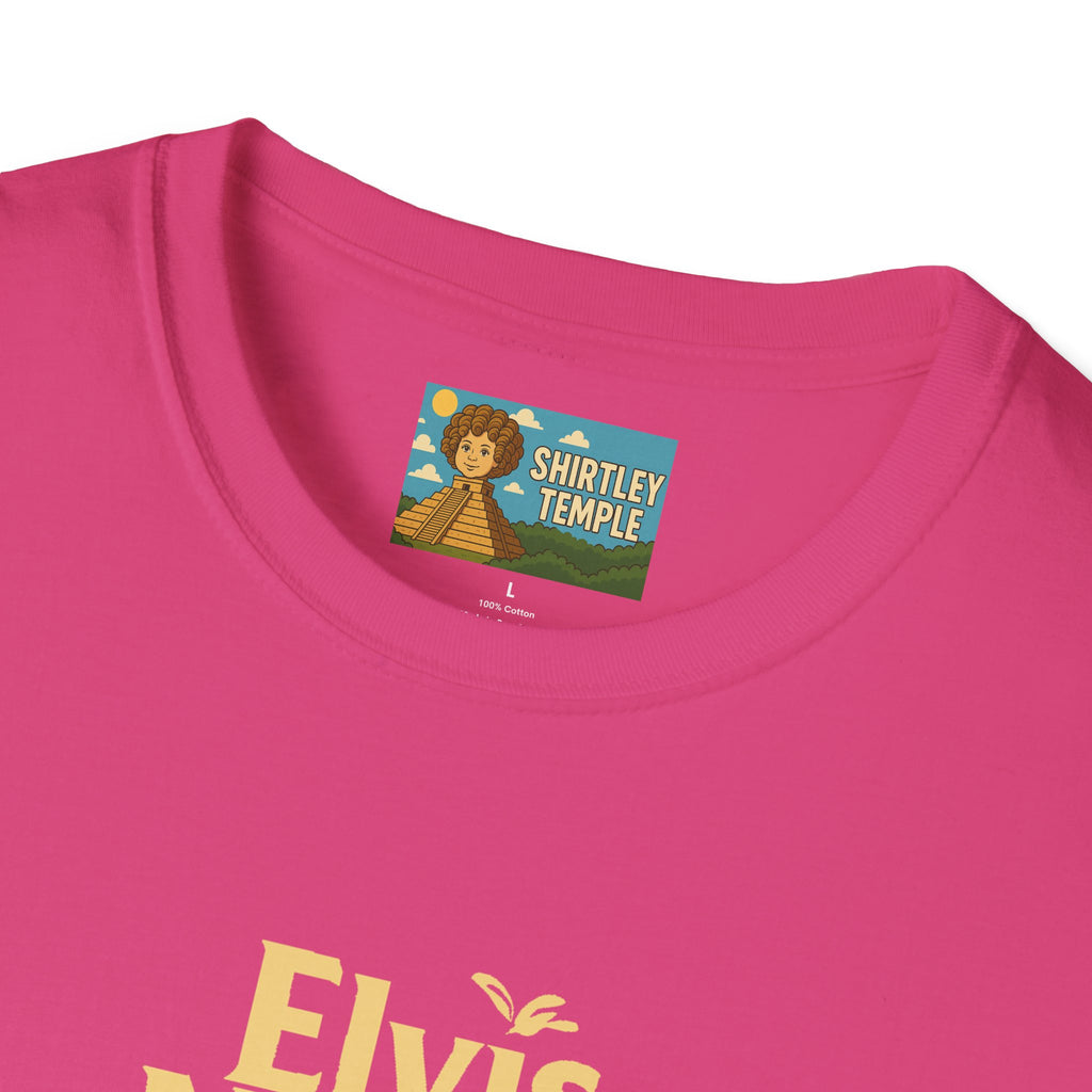 Elvis Nestle Mashup T-Shirt, Rock and Roll Rabbit Funny Tribute Tee, Musician Food Mascot Parody Shirt
