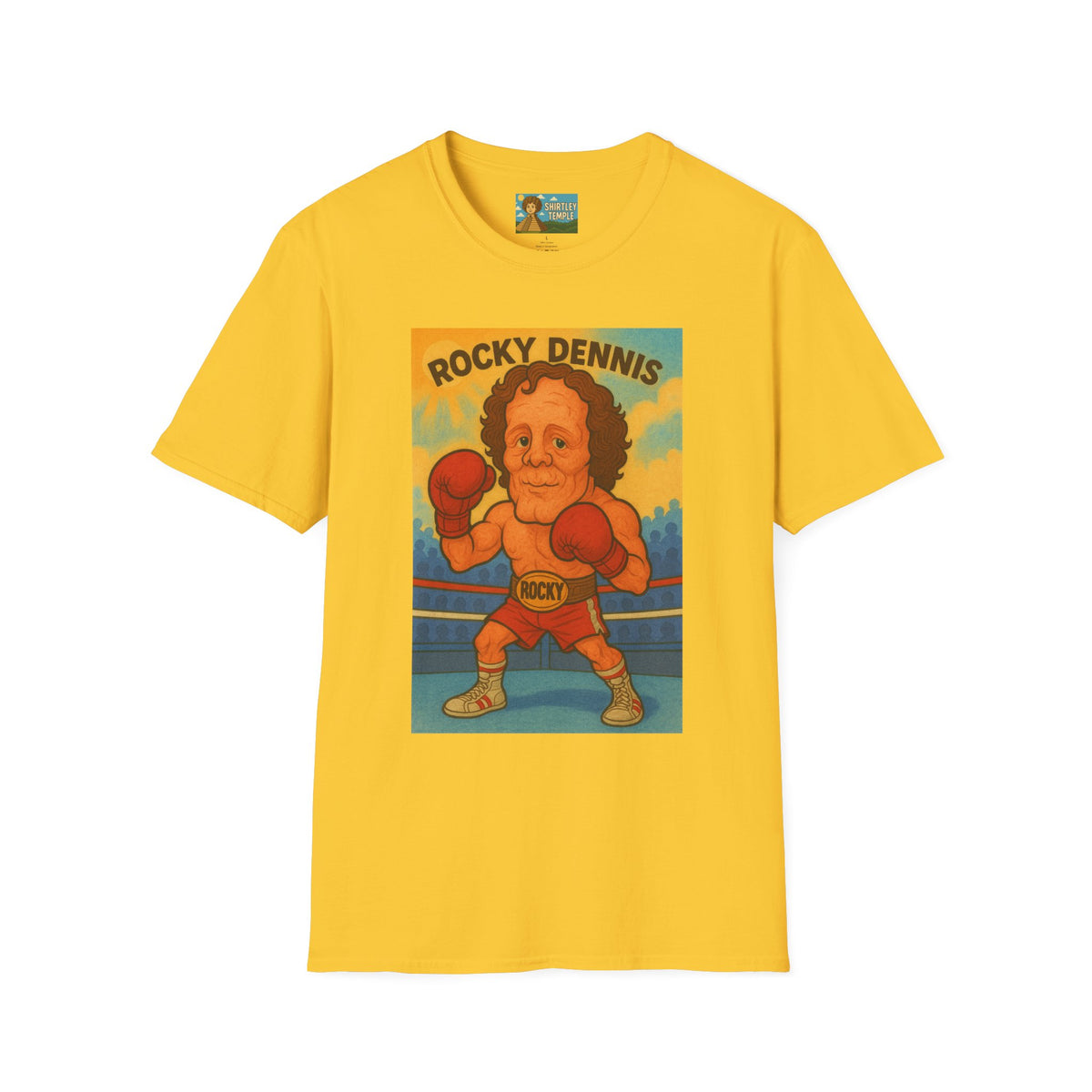Rocky Dennis The Mask Rocky Mashup T-Shirt, Funny Movie Crossover Tee, Rocky Balboa Gift Shirt, Unisex Softstyle Top