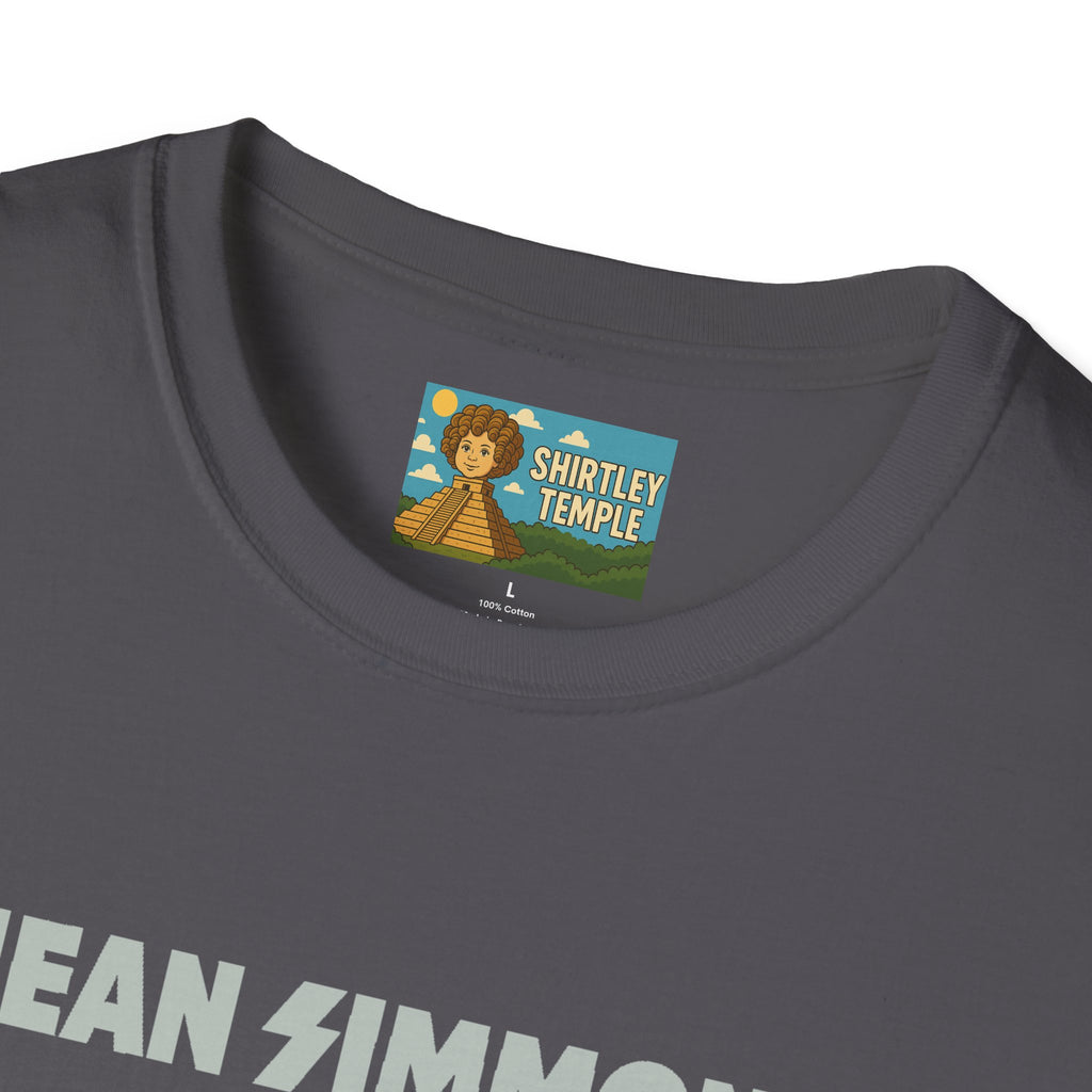 Jean Simmons Funny Shirt Mashup Tribute Parody Pun Rockstar Softstyle T-Shirt, Unisex Tee, Graphic Tee, Music Lover Gift, Jeans Lover Shirt,
