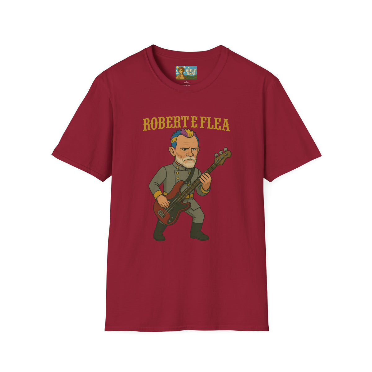 Robert E Flea Funny Unisex T-Shirt, Mashup Parody Comedy Tee, Robert E Lee and Flea Shirt, Humorous Graphic Tee, Gift for Comedy Lovers