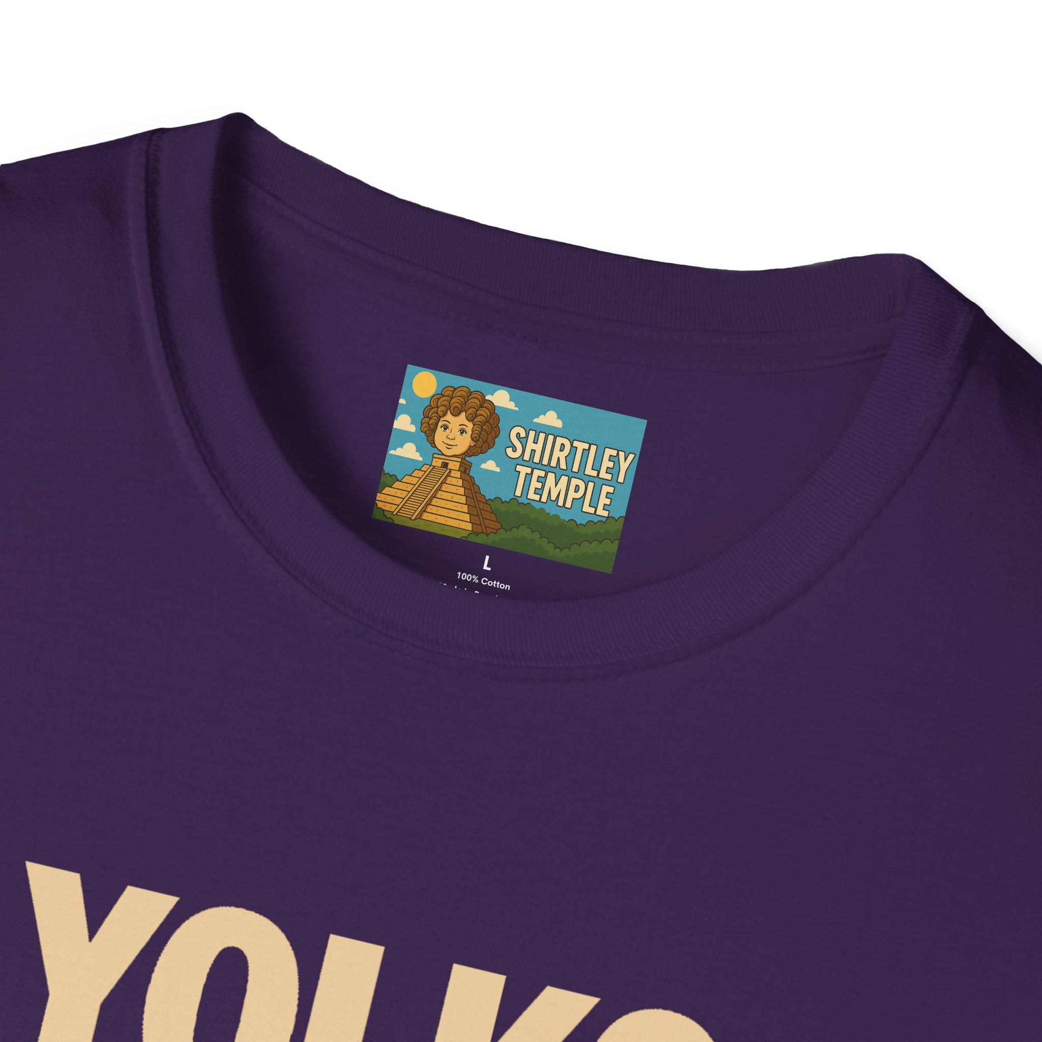Yolko Funny Parody Unisex Softstyle T-Shirt, Egg Wordplay Tee, Humorous Yoko Tribute Shirt, Novelty Graphic Top, Comical Musician Fan Gift
