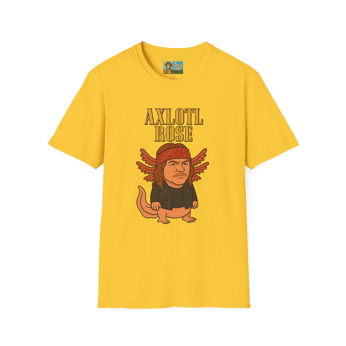 Axlotl Rose funny mashup of Axle Rose and an axolotl. guns 'n' roses biology nerd gift