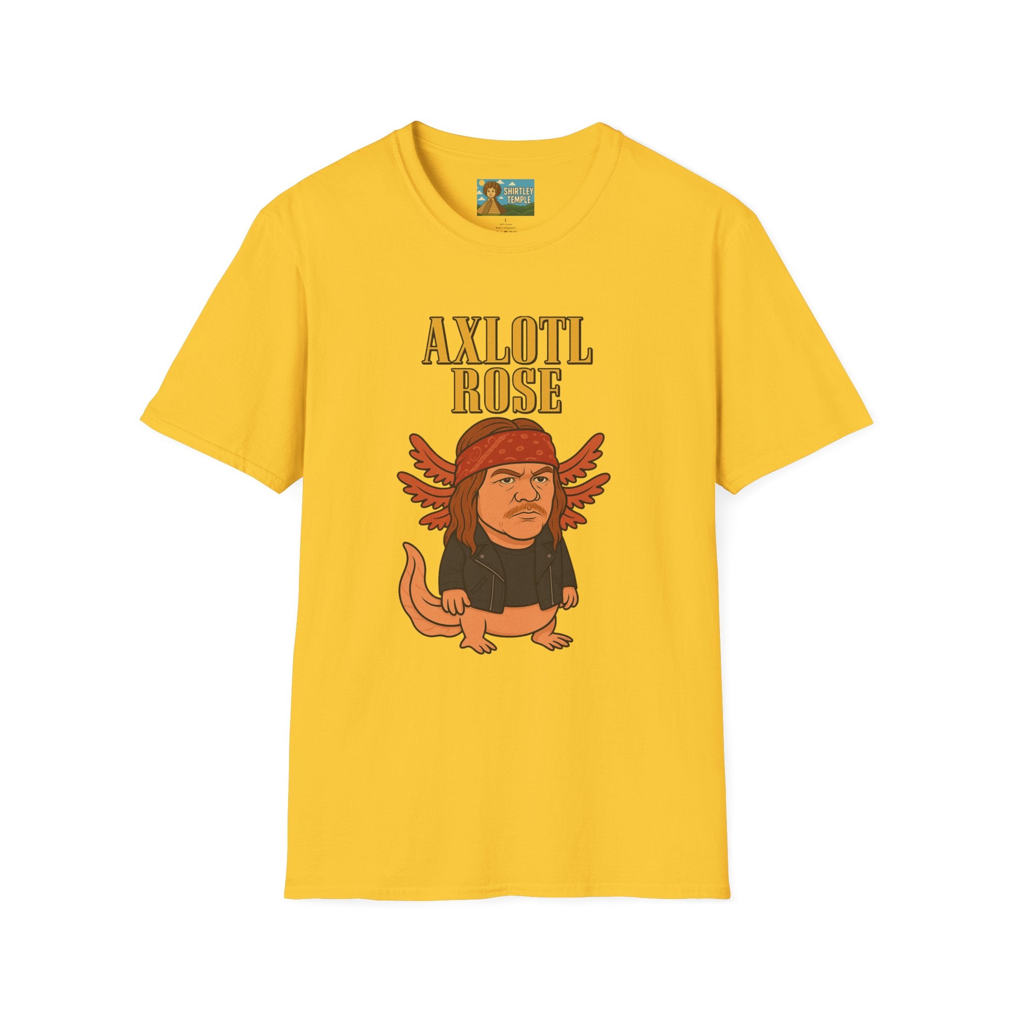 Axlotl Rose funny mashup of Axle Rose and an axolotl. guns 'n' roses biology nerd gift