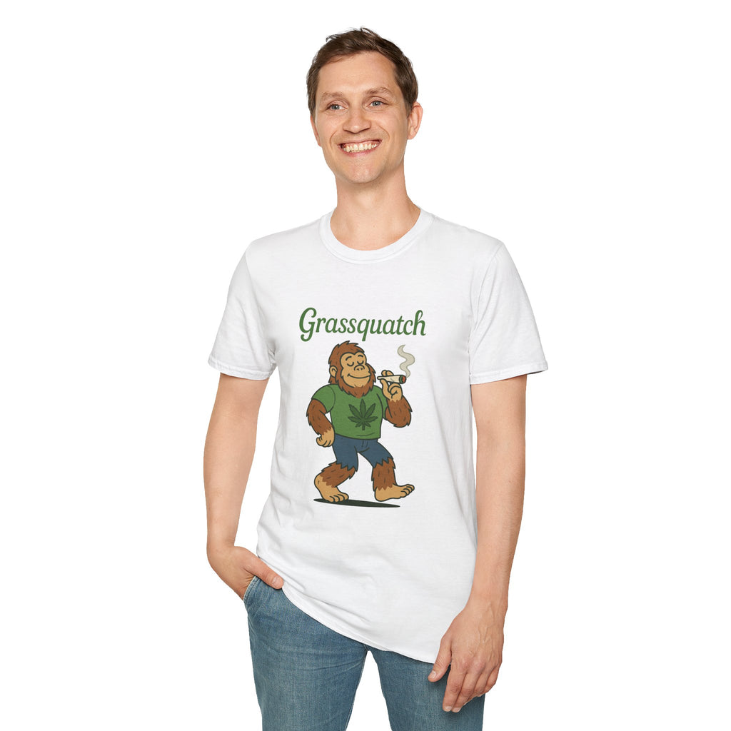 Grassquatch funny shirt mashup sasquatch and a stoner