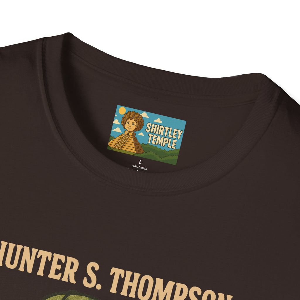 Hunter S Thompson Funny Shirt, Parody Apparel, Comedy Tribute Mashup Pun Unisex Softstyle T-Shirt