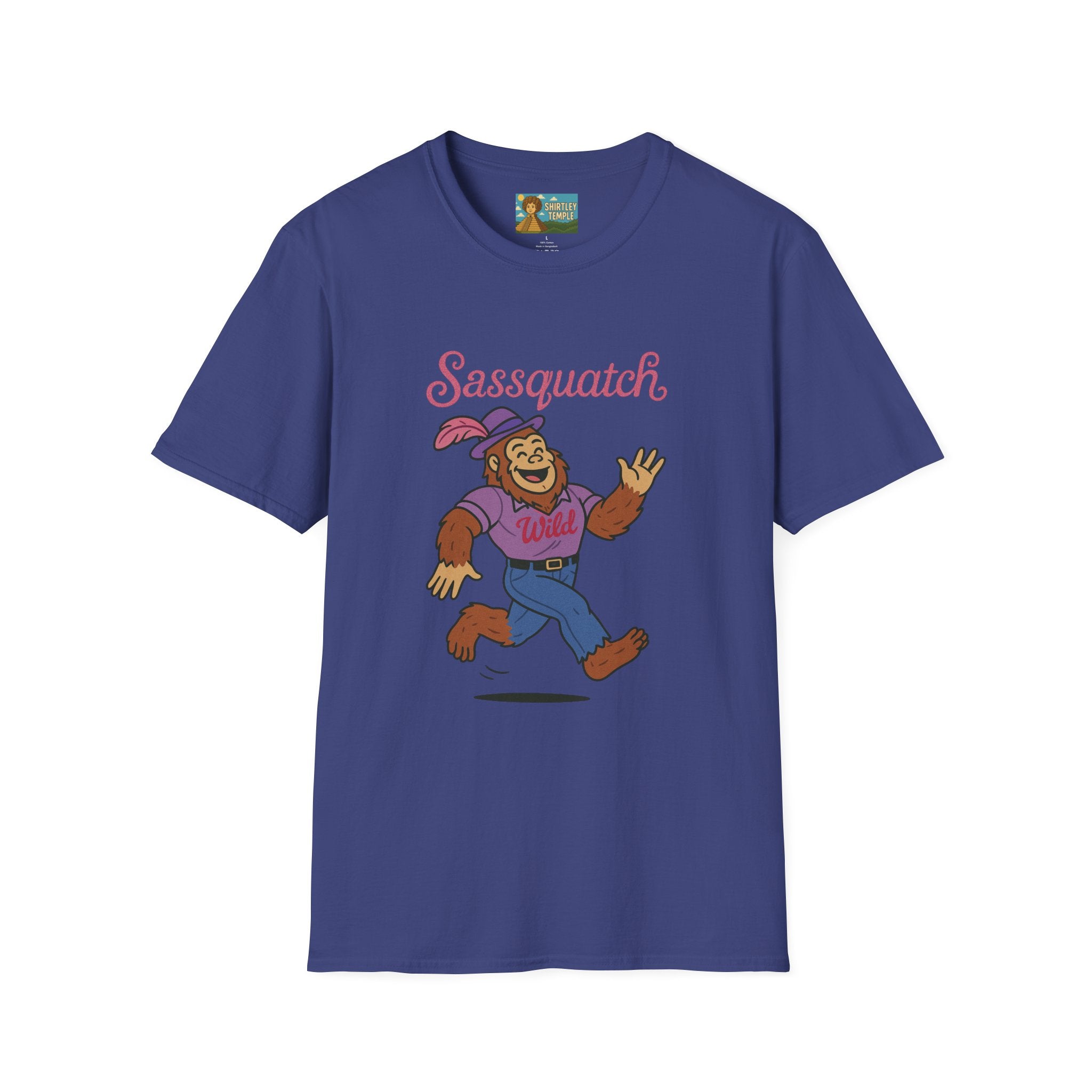 Sassquatch Unisex T-Shirt, Funny Sasquatch Shirt with Sassy Flair, Comedy Parody Tee, Wordplay Design, Bigfoot Graphic Shirt