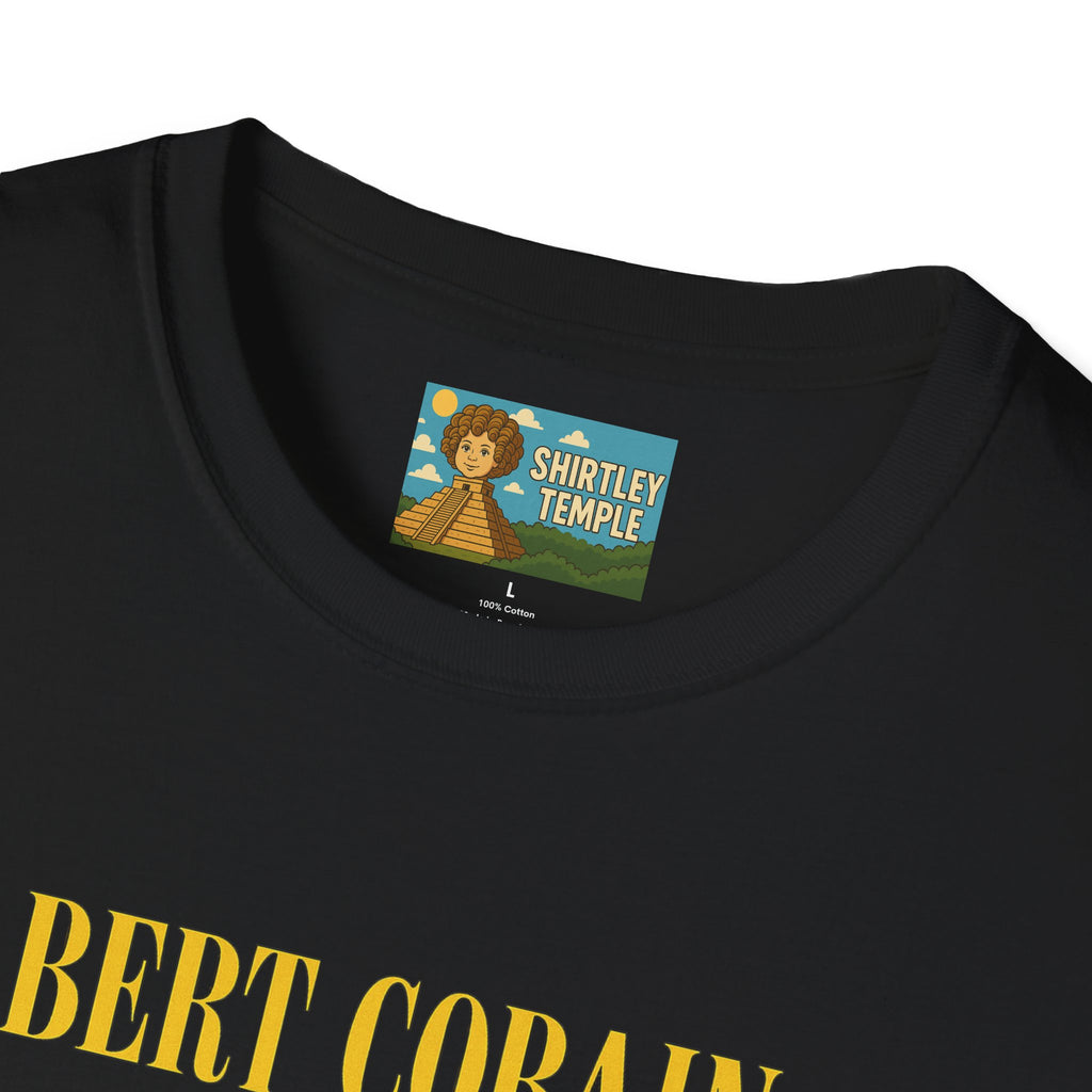 Bert Cobain funny mashup Kurt Cobain and Bert from sesame street wordplay unisex gift tee music lover