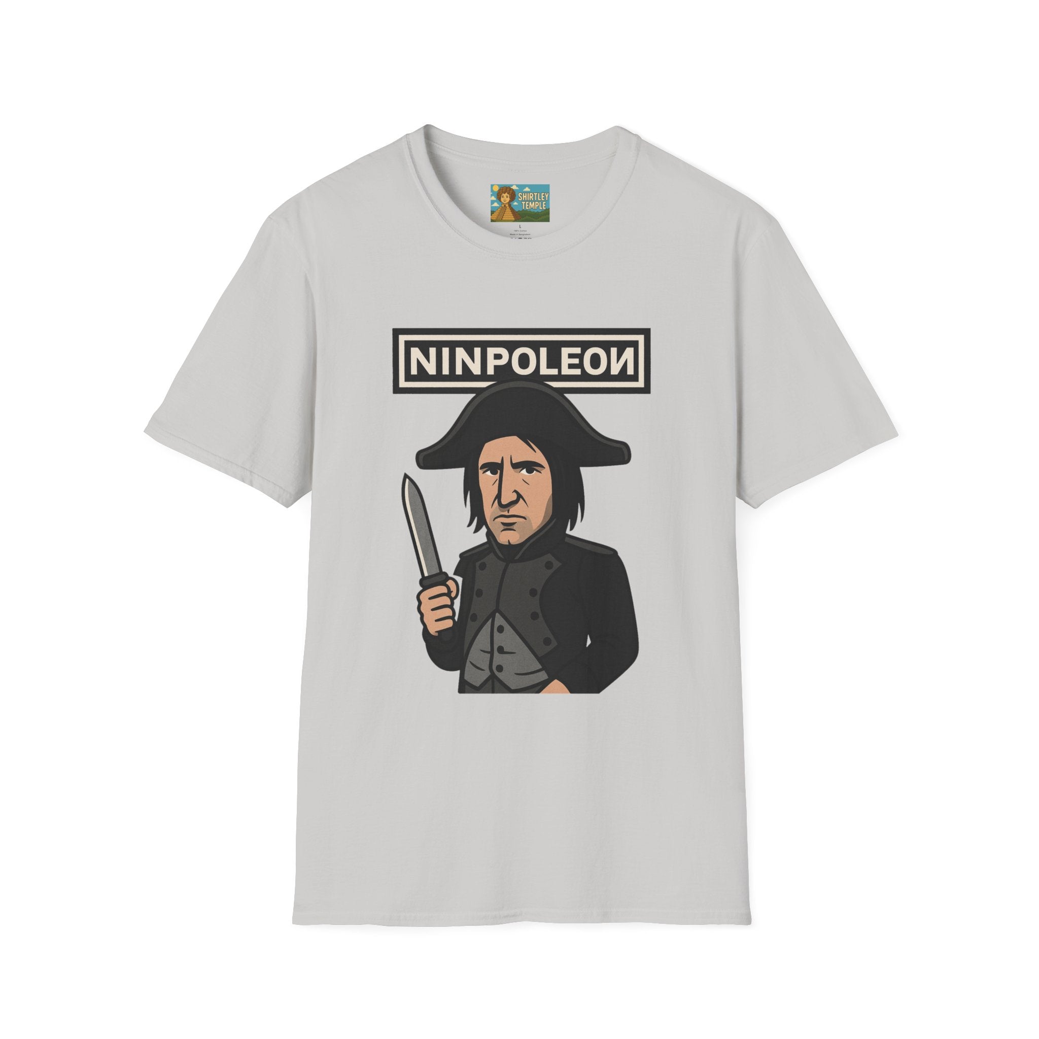 Ninpoleon ver. 2 Funny Shirt, Napoleon Trent Reznor Mashup Parody, Unisex Softstyle Tee, Nine Inch Nails, Wordplay