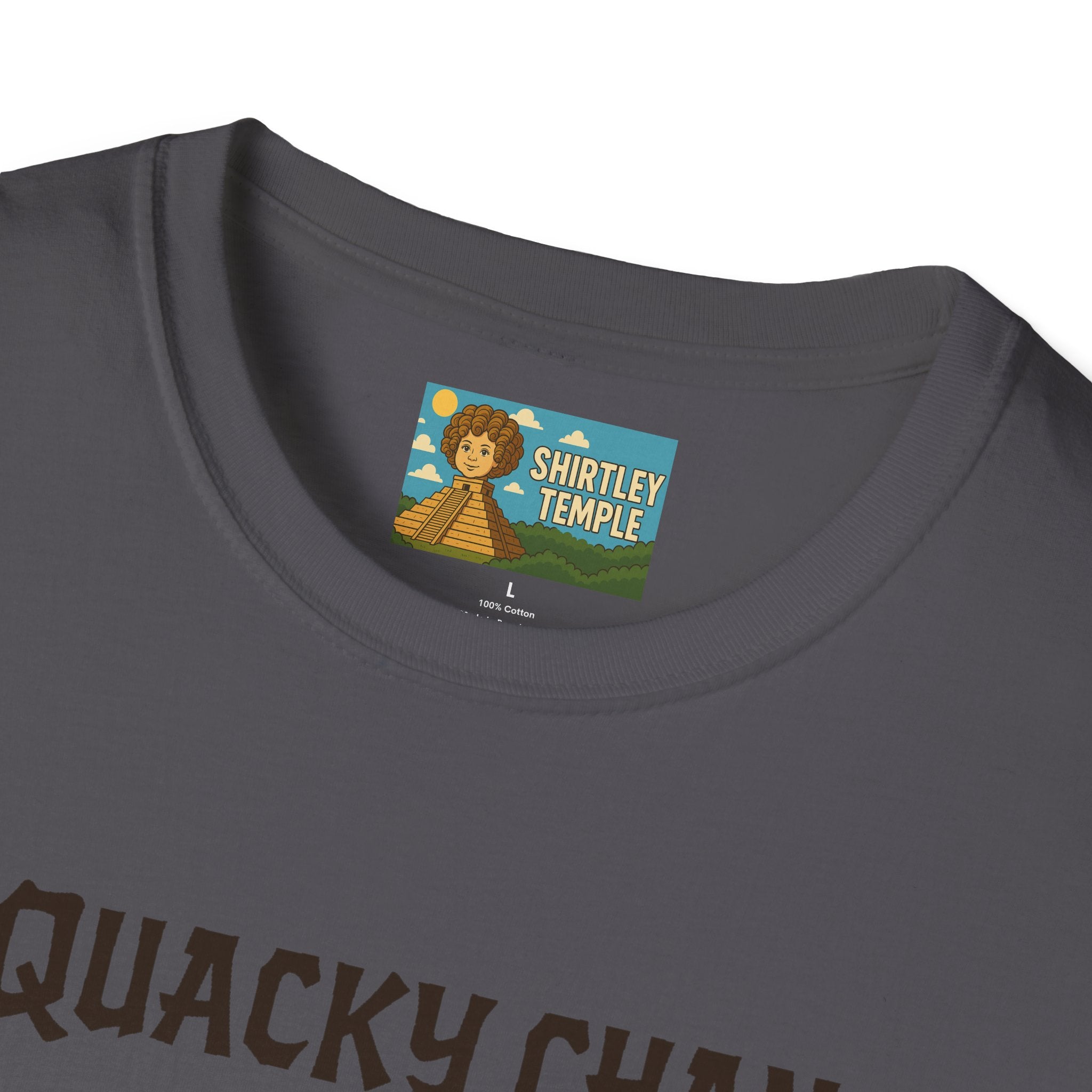 Quacky Chan Funny T-Shirt, Jackie Chan Duck Mashup Tee, Martial Arts Quack Movie Star Shirt, Comedy Parody Apparel, Unisex Softstyle Top