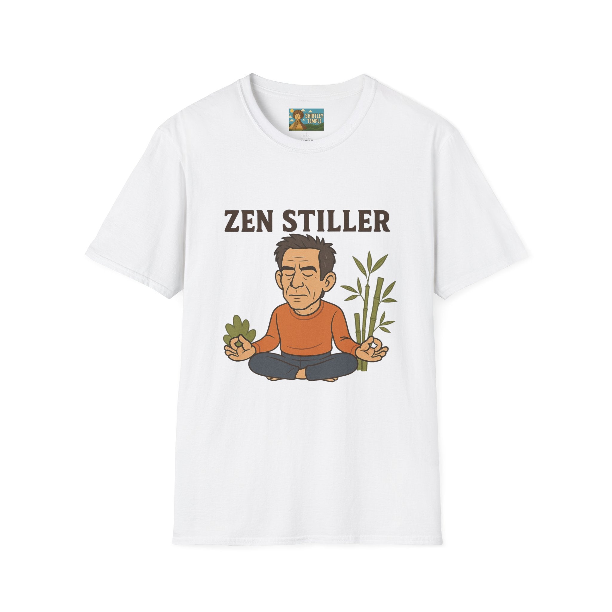 Zen Stiller Softstyle T-Shirt, Ben Tribute Actor Wordplay Tee, Laugh Gift Idea