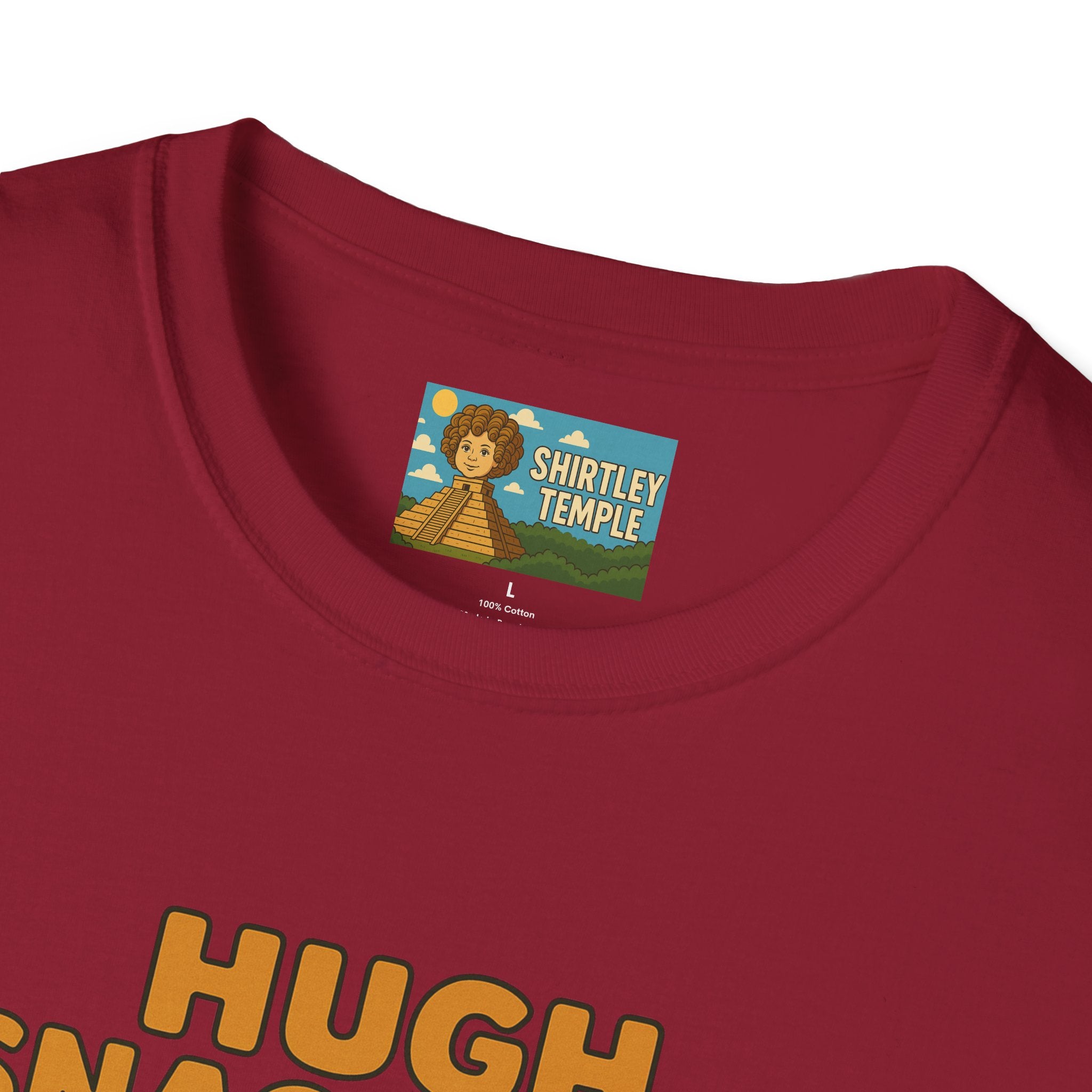Hugh Snackman Funny Shirt, Hugh Jackman Parody Tee, Comedy Tribute Apparel, Unisex Softstyle T-Shirt