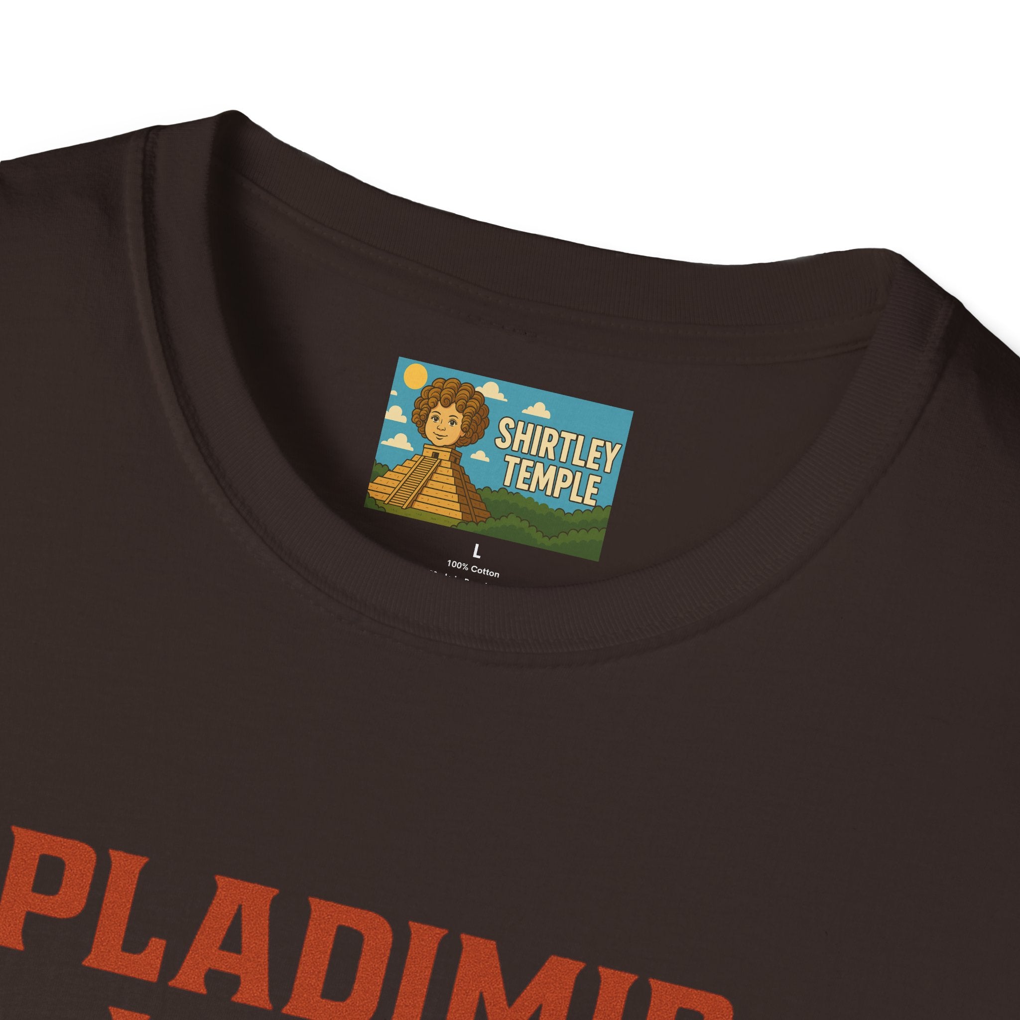Pladimir Vutin T-Shirt, Funny Putin Parody Shirt, Plaid Person Pun Tee, Comedy Putin Plaid Top, Vladimir Putin Plaid Wordplay Apparel