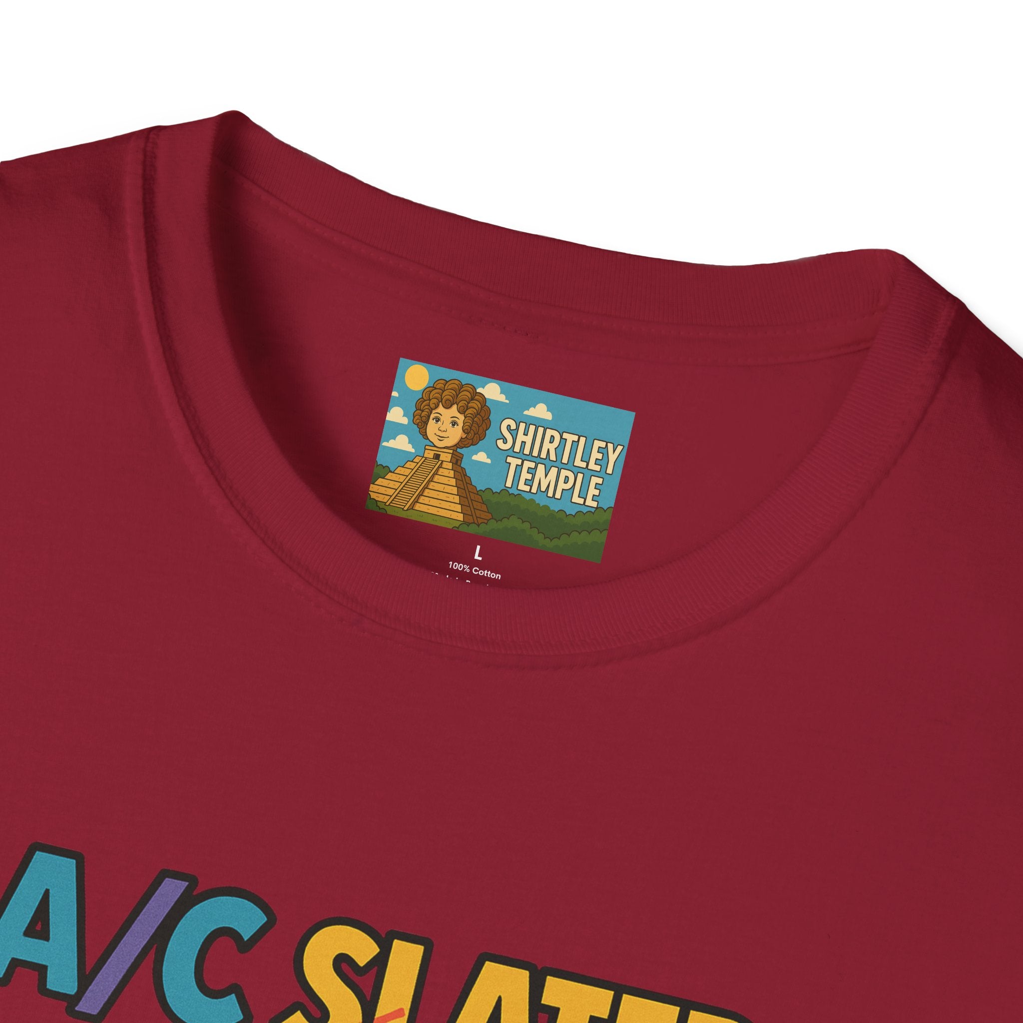 A/C Slater Word Play Unisex Softstyle T-Shirt, Saved by the Bell Tee, Funny Air Conditioner Shirt, Retro 90s Clothing, Vintage TV Fan Gift