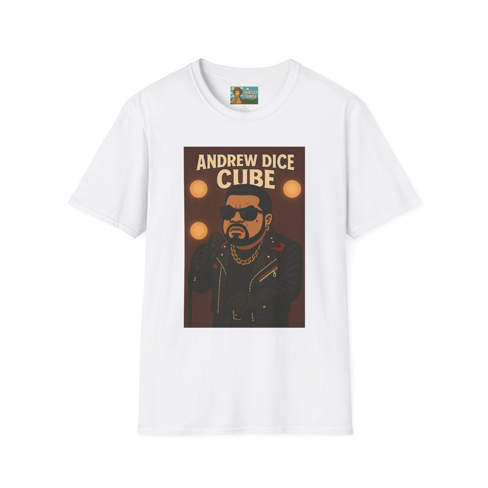 Andrew Dice Cube funny mashup Comedian T-Shirt, Humorous Wordplay Tee, Unisex Softstyle Top