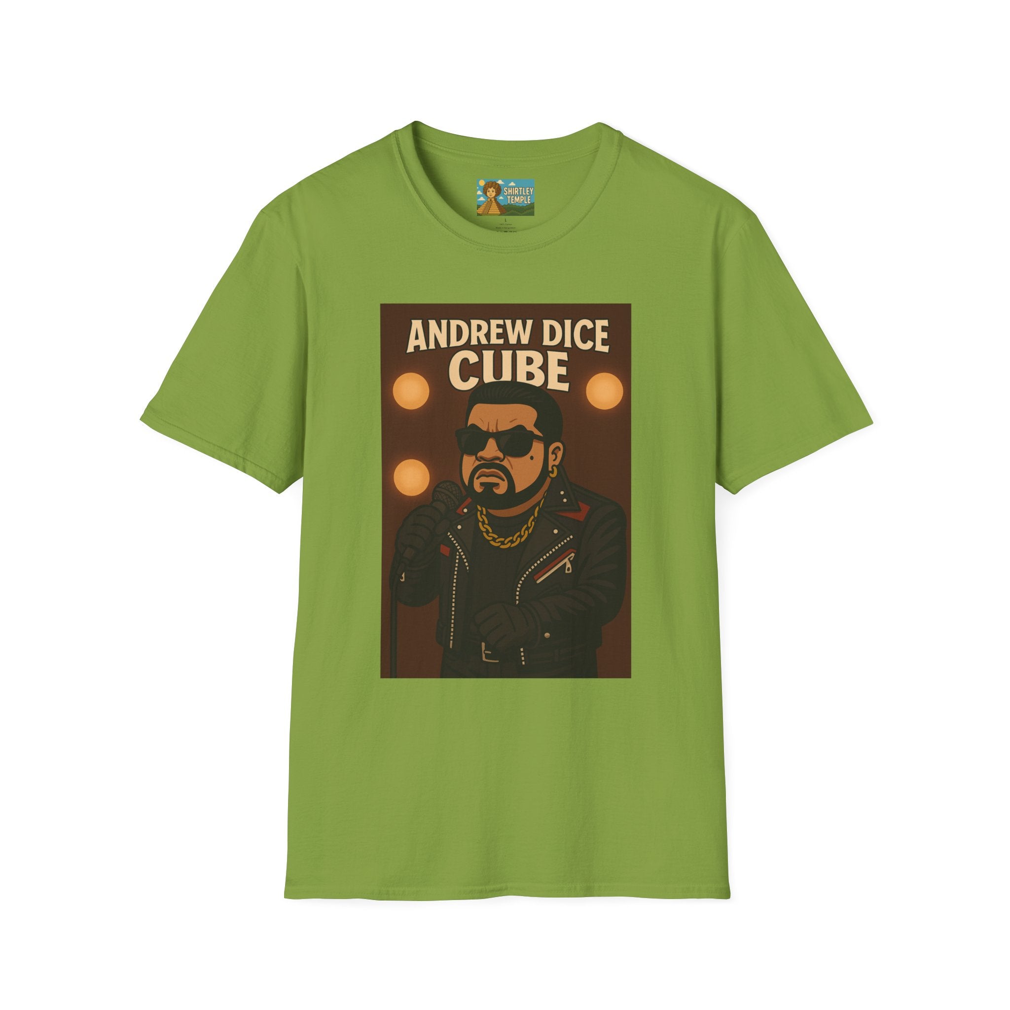 Andrew Dice Cube funny mashup Comedian T-Shirt, Humorous Wordplay Tee, Unisex Softstyle Top