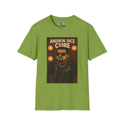 Andrew Dice Cube funny mashup Comedian T-Shirt, Humorous Wordplay Tee, Unisex Softstyle Top