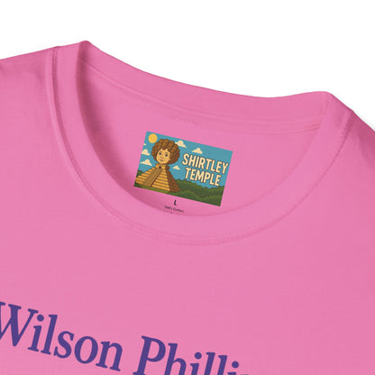 Wilson and Phillips Mashup Softstyle T-Shirt, Funny Wordplay Tribute Singers, Volleyball Theme Gift Tee