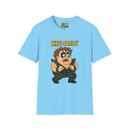 Kiss Farley T-Shirt, Rock Band Chris Farley Tribute Shirt, Funny Parody Mashup Tee, Unisex Softstyle Top, Gift for Music Lovers