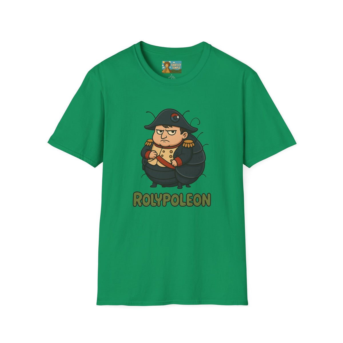 Rolypoleon Funny Shirt Mashup Parody Unisex Softstyle T-Shirt, Roly Poly and Napoleon Comedy Wordplay Tee, Humorous Graphic Tee, Novelty