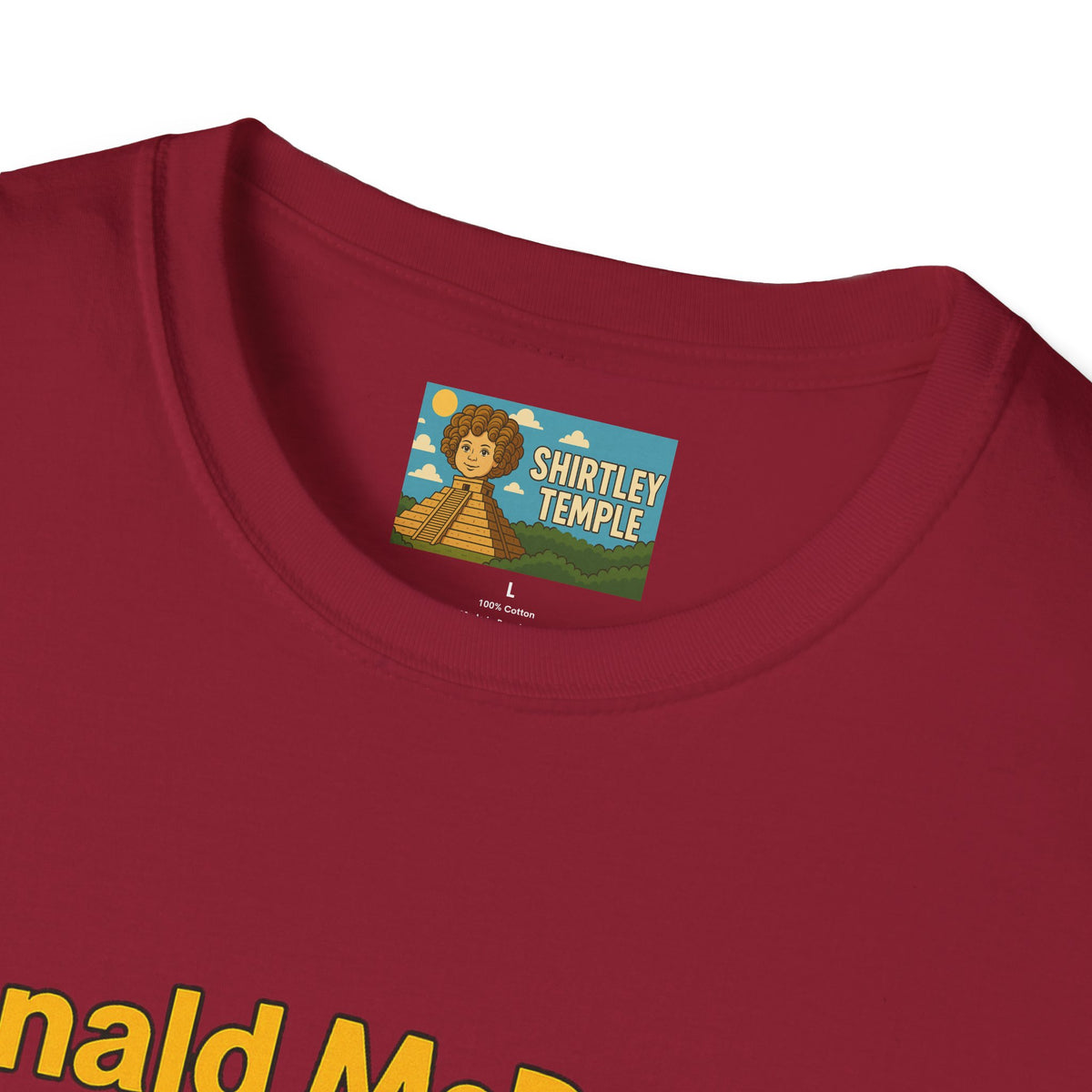 Donald McDonald Mashup T-Shirt, Trump Parody Tee, Funny Fast Food Shirt, Unisex Softstyle Top, Political Humor Gift