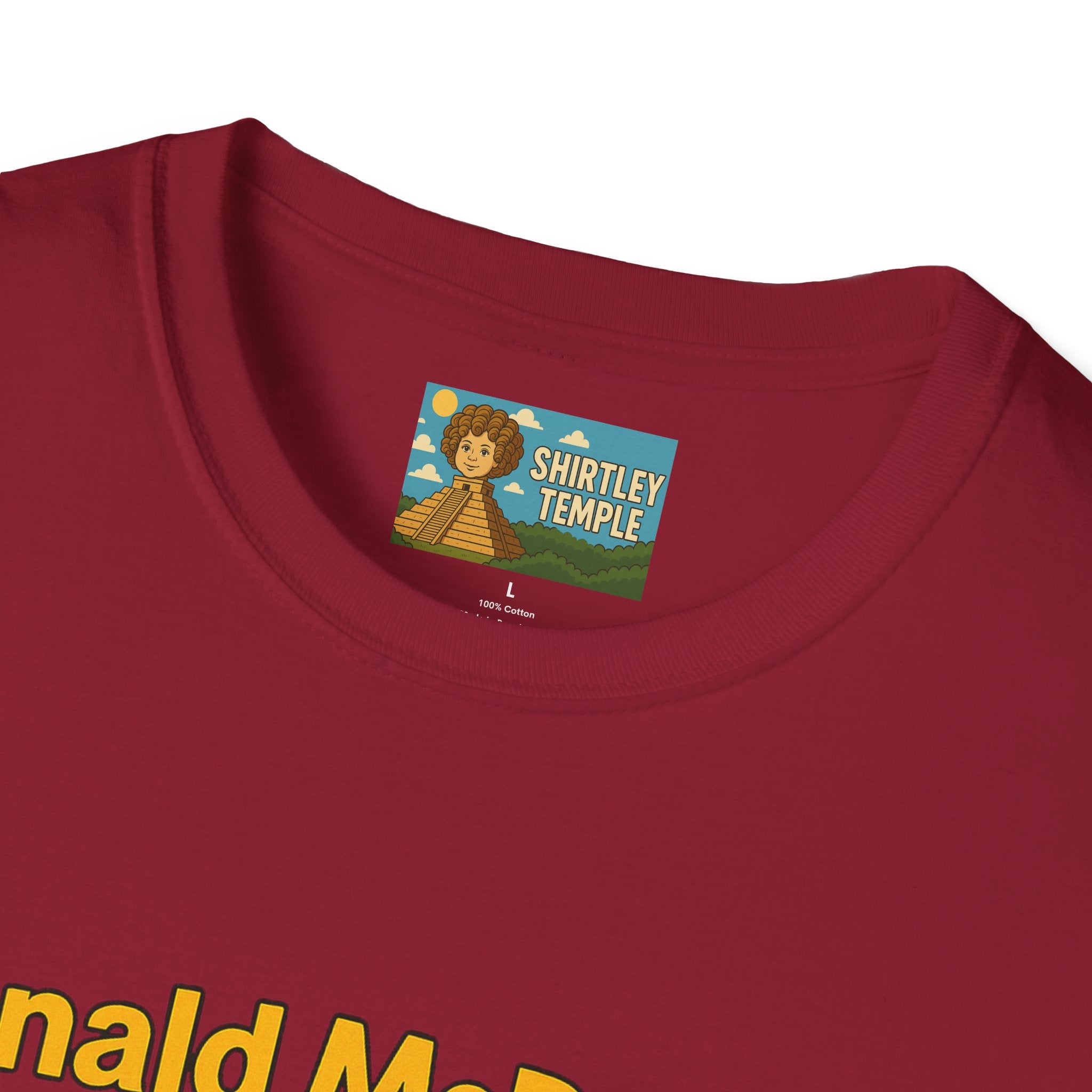 Donald McDonald Mashup T-Shirt, Trump Parody Tee, Funny Fast Food Shirt, Unisex Softstyle Top, Political Humor Gift