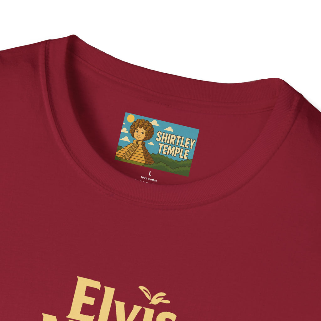 Elvis Nestle Mashup T-Shirt, Rock and Roll Rabbit Funny Tribute Tee, Musician Food Mascot Parody Shirt