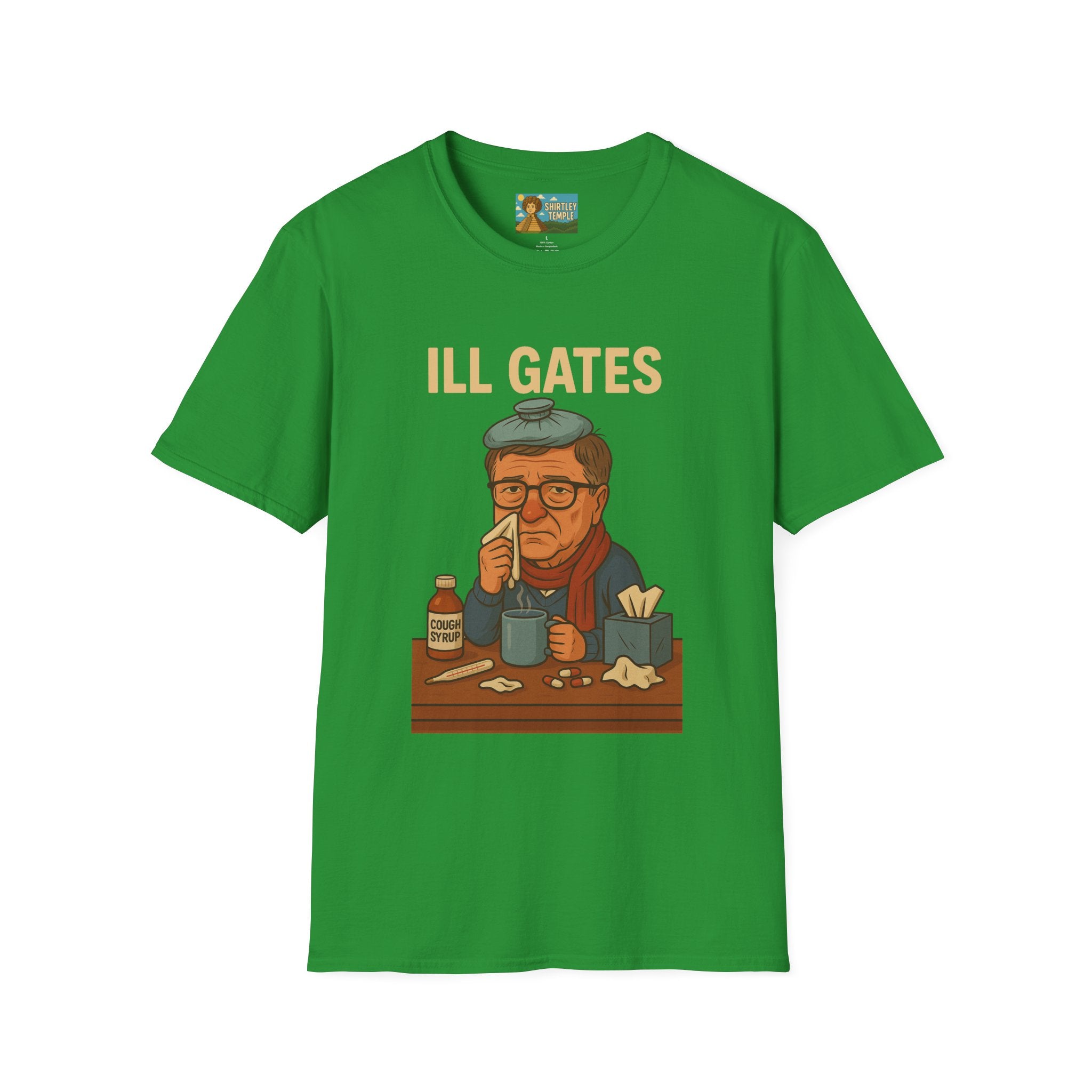 Ill Gates Funny T-Shirt, Bill Gates Parody Tee, Comedy Apparel, Unisex Softstyle Shirt