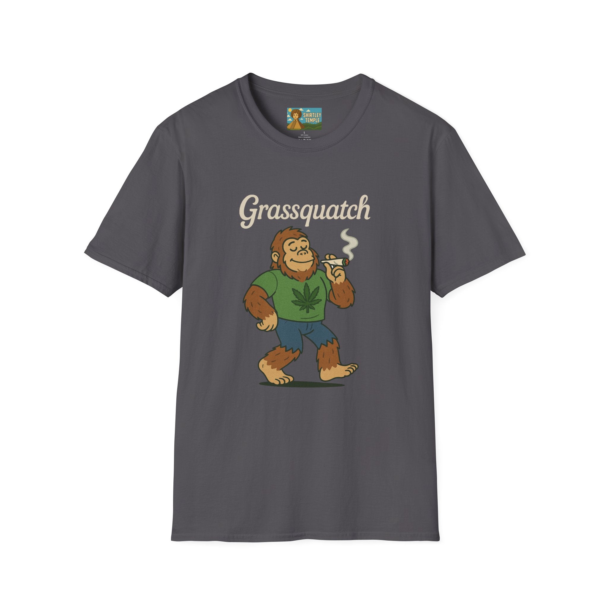 Grassquatch funny shirt mashup sasquatch and a stoner