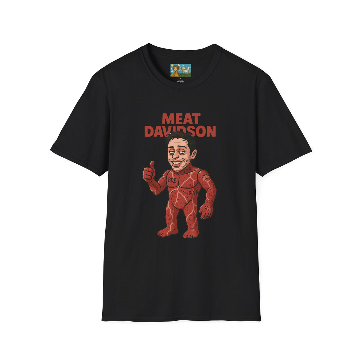 Meat Davidson Funny T-Shirt, Pete Davidson Parody Shirt, Comedian Mashup Tee, Unisex Humor Top, Comedy Fan Gift