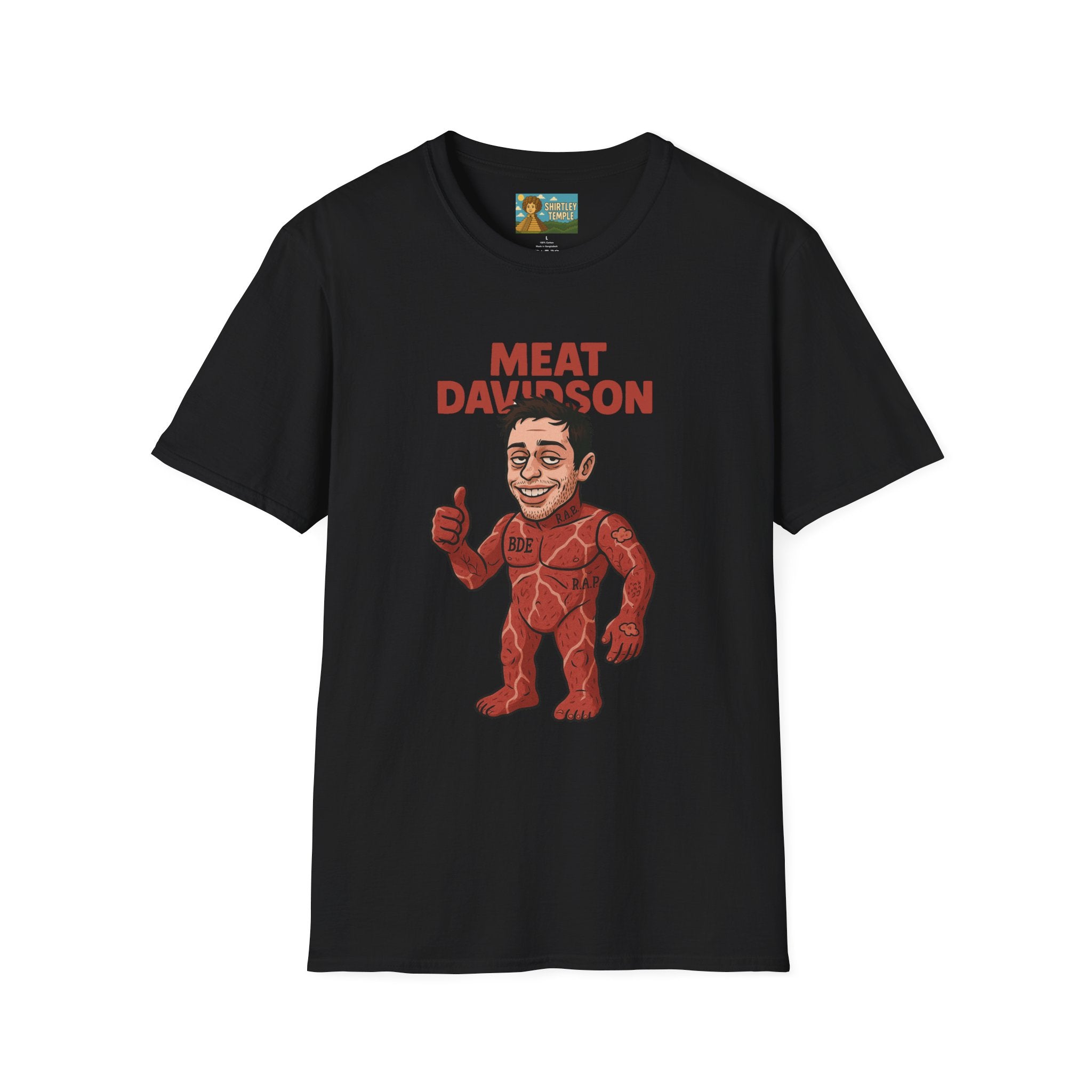 Meat Davidson Funny T-Shirt, Pete Davidson Parody Shirt, Comedian Mashup Tee, Unisex Humor Top, Comedy Fan Gift