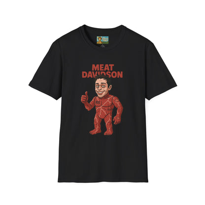 Meat Davidson Funny T-Shirt, Pete Davidson Parody Shirt, Comedian Mashup Tee, Unisex Humor Top, Comedy Fan Gift