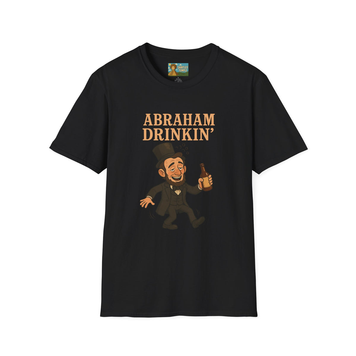 Abraham Drinkin' Party Shirt, St. Patrick's Day Tee, Unisex Tshirt, Funny Wordplay Graphic Tee, Gift for History Buffs
