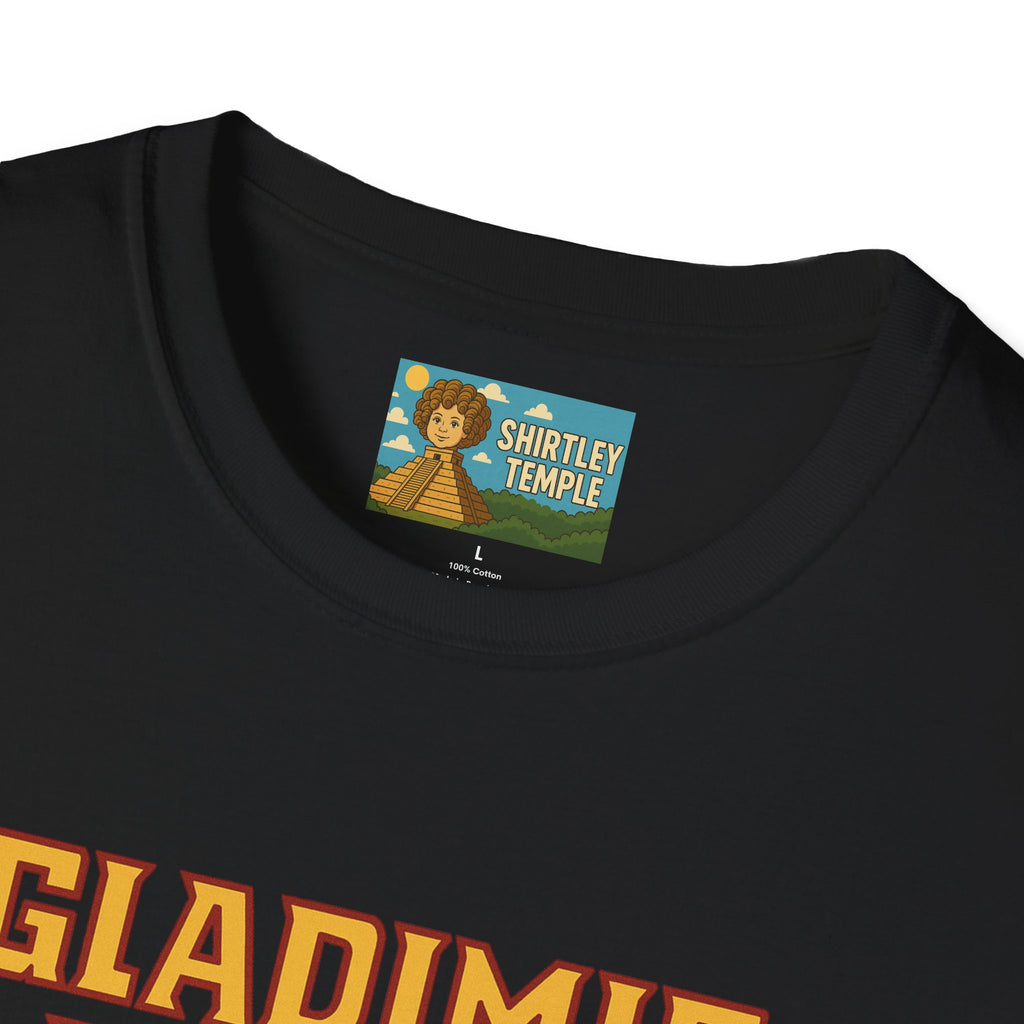 Gladimir Putin funny shirt wordplay vladimir putin being glad