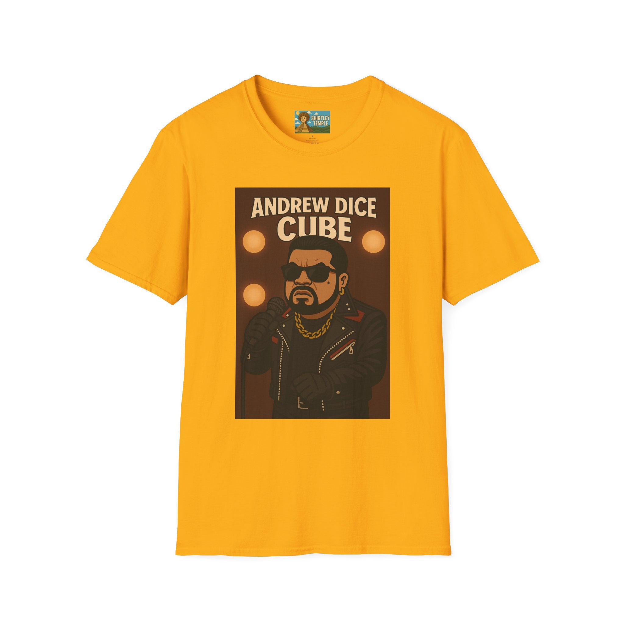 Andrew Dice Cube funny mashup Comedian T-Shirt, Humorous Wordplay Tee, Unisex Softstyle Top