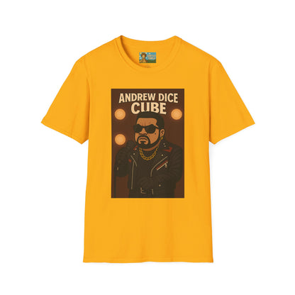 Andrew Dice Cube funny mashup Comedian T-Shirt, Humorous Wordplay Tee, Unisex Softstyle Top
