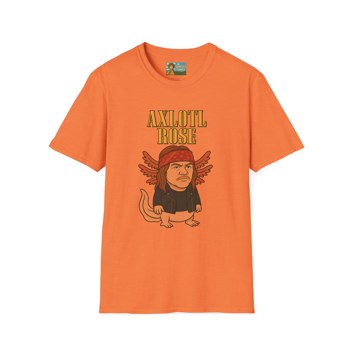 Axlotl Rose funny mashup of Axle Rose and an axolotl. guns 'n' roses biology nerd gift